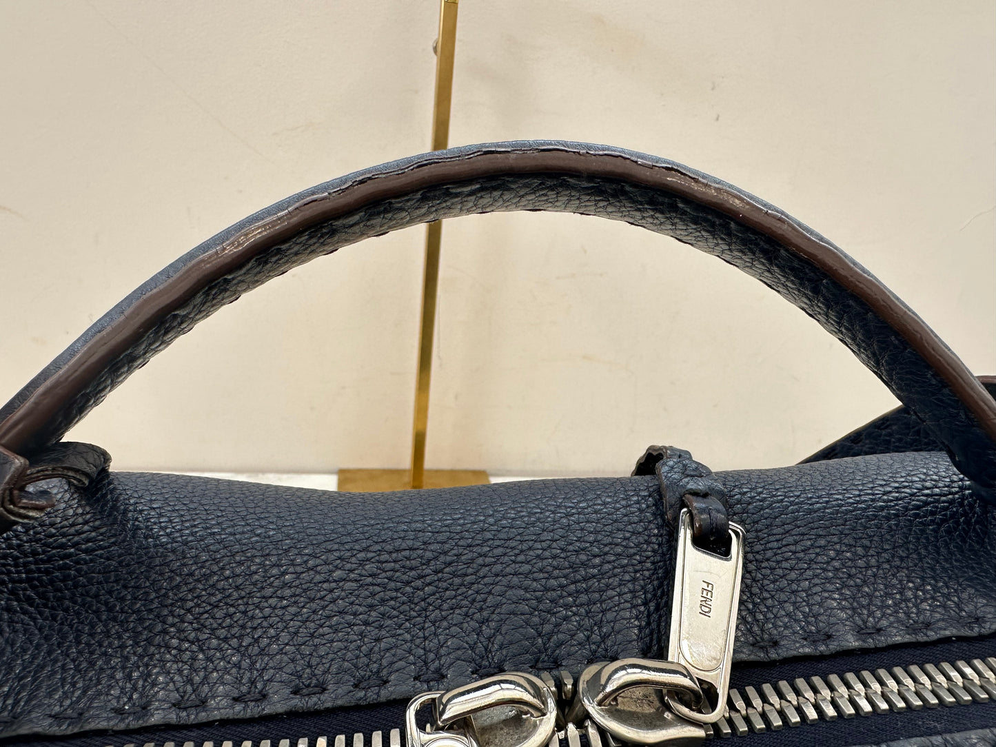 Fendi Blue Leather