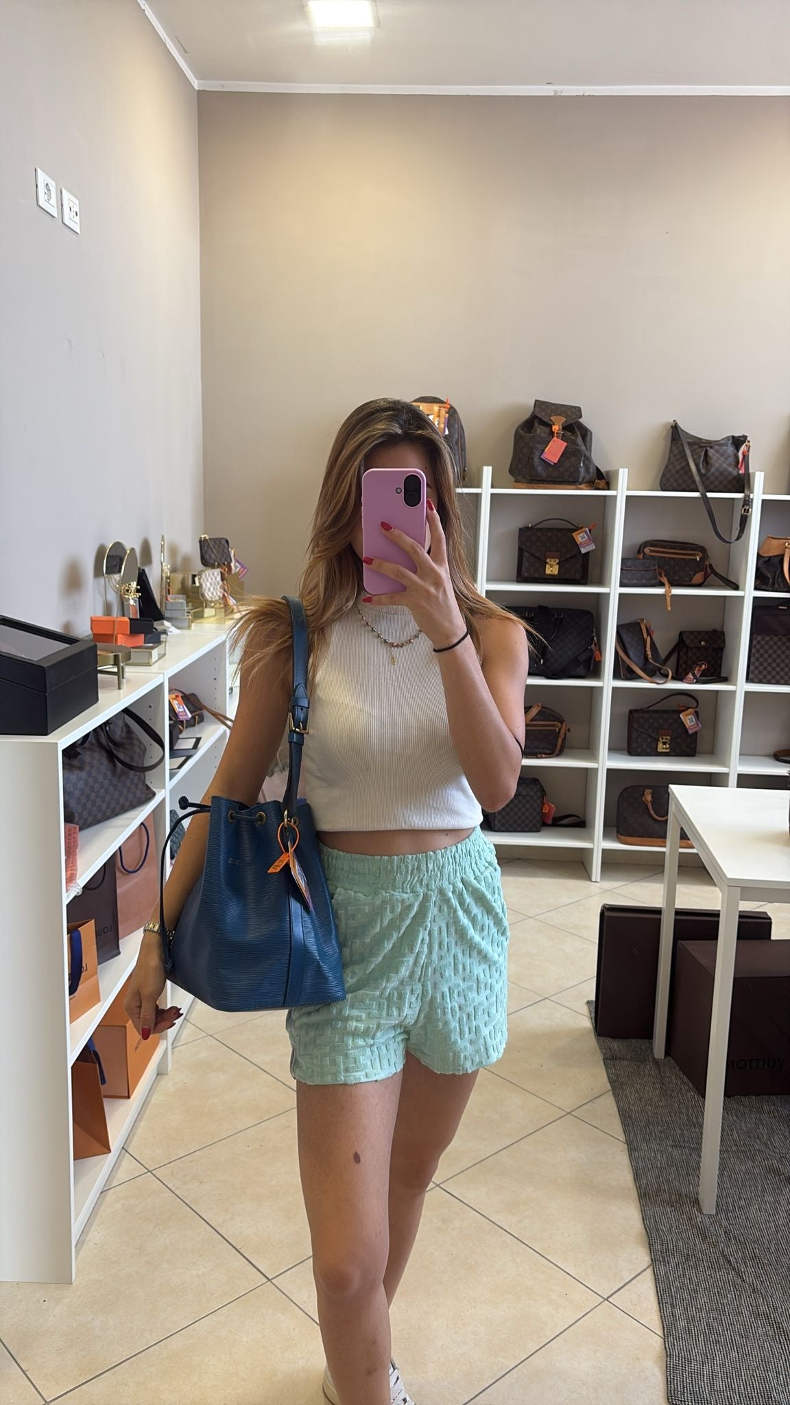 Louis Vuitton Petite Noé Epi Blue