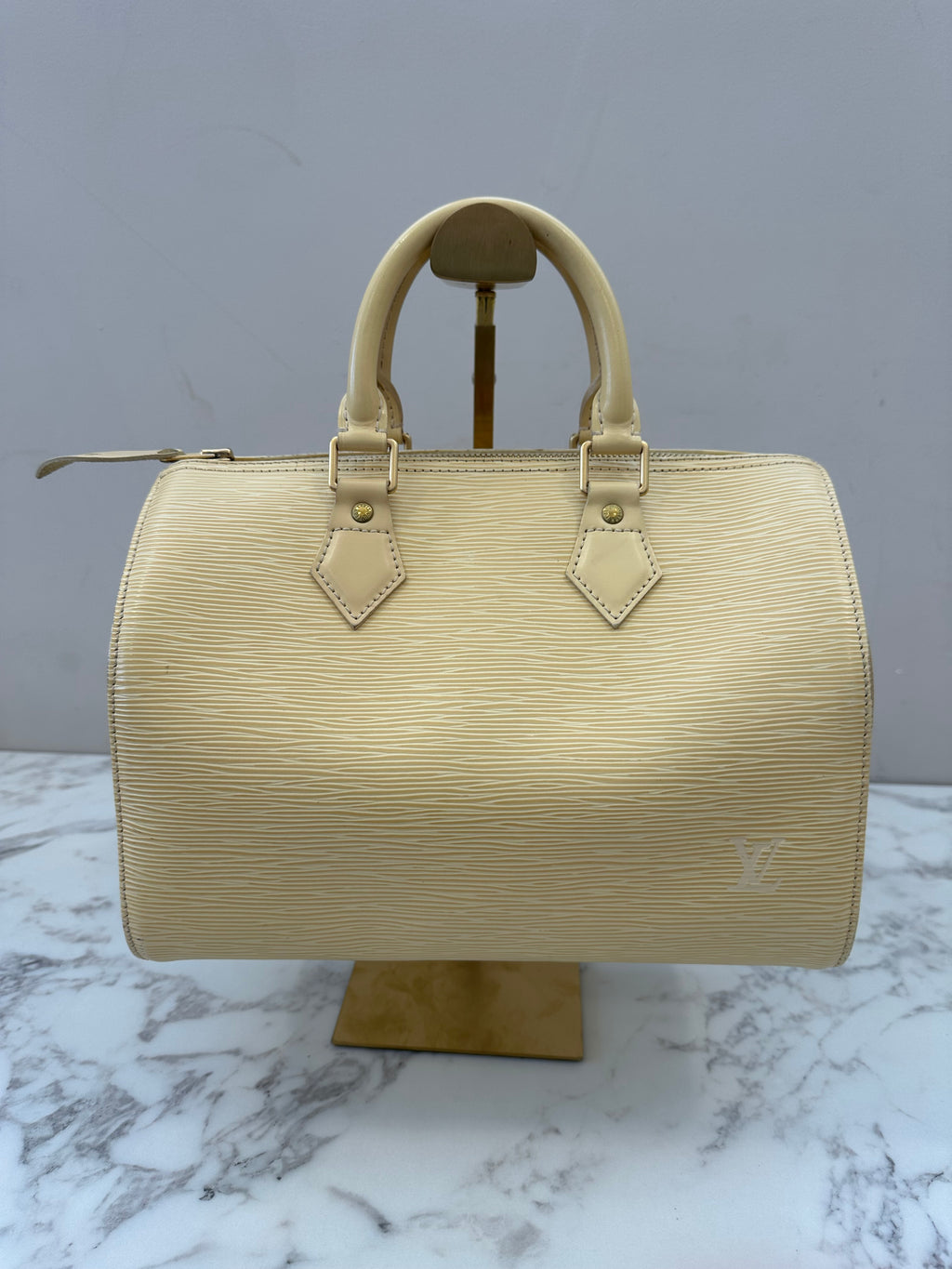 Louis Vuitton Speedy 25 Epi Cream