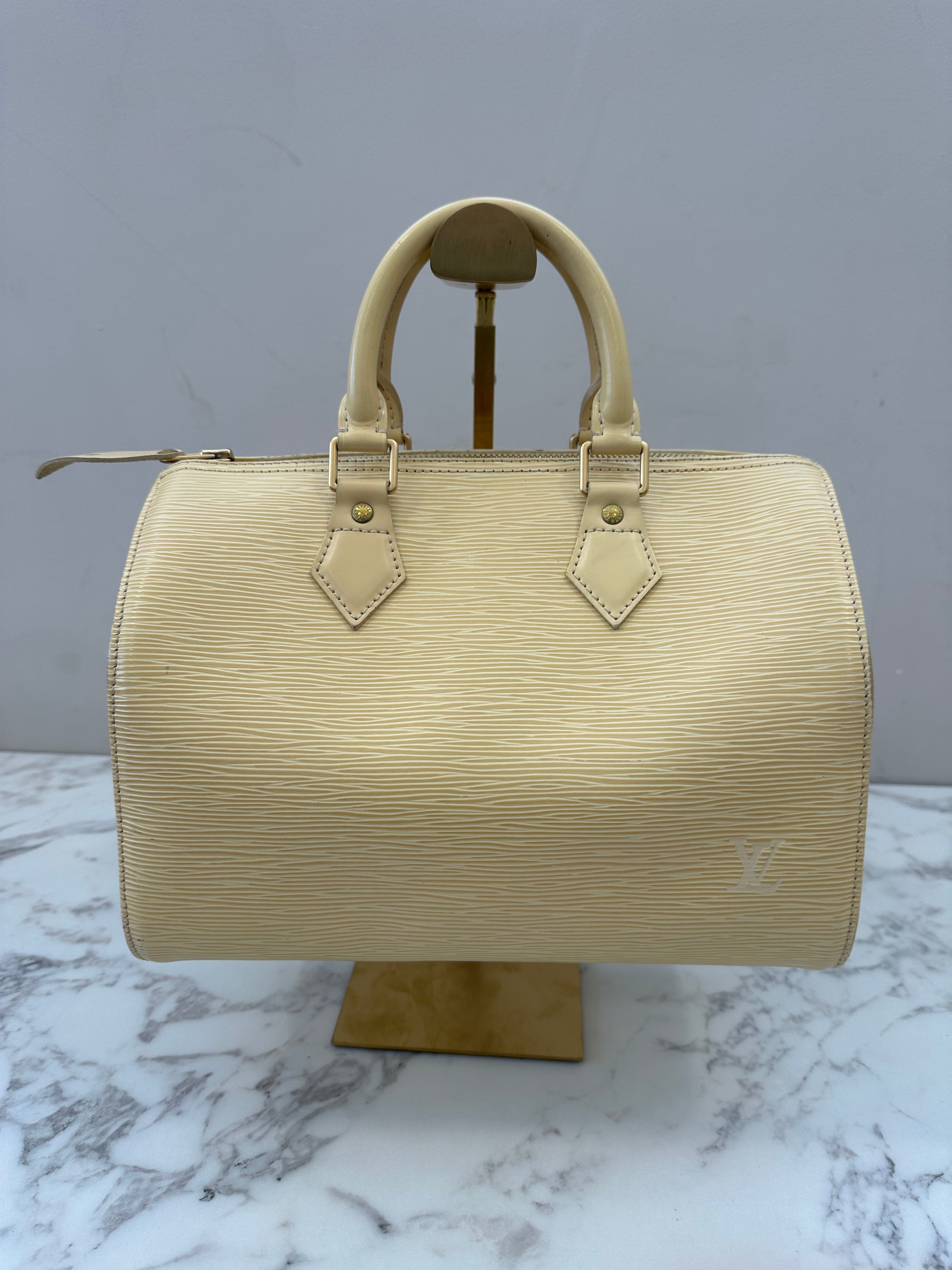 Louis Vuitton Speedy 25 Epi Cream