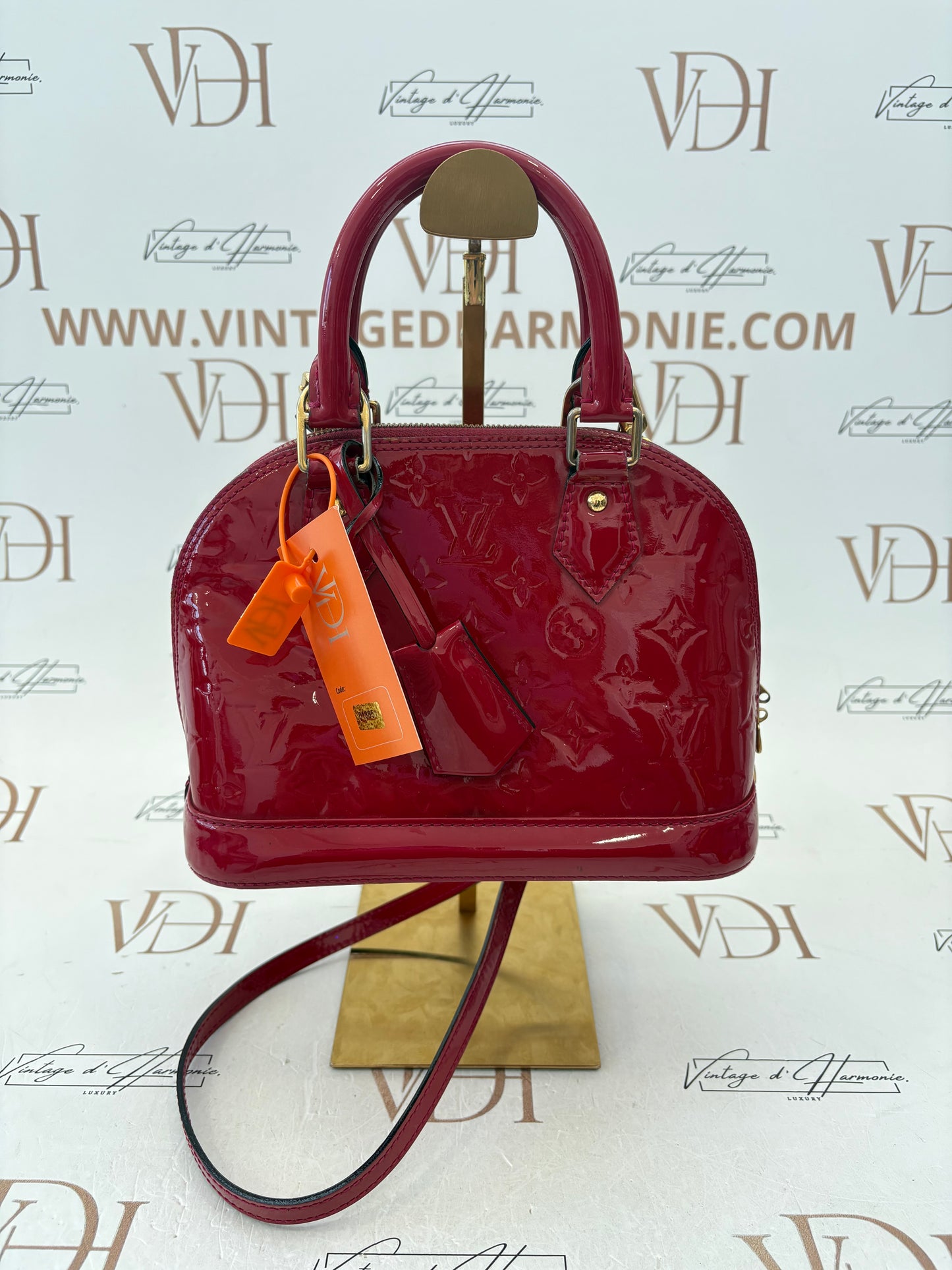 Louis Vuitton Alma BB Red Vernis