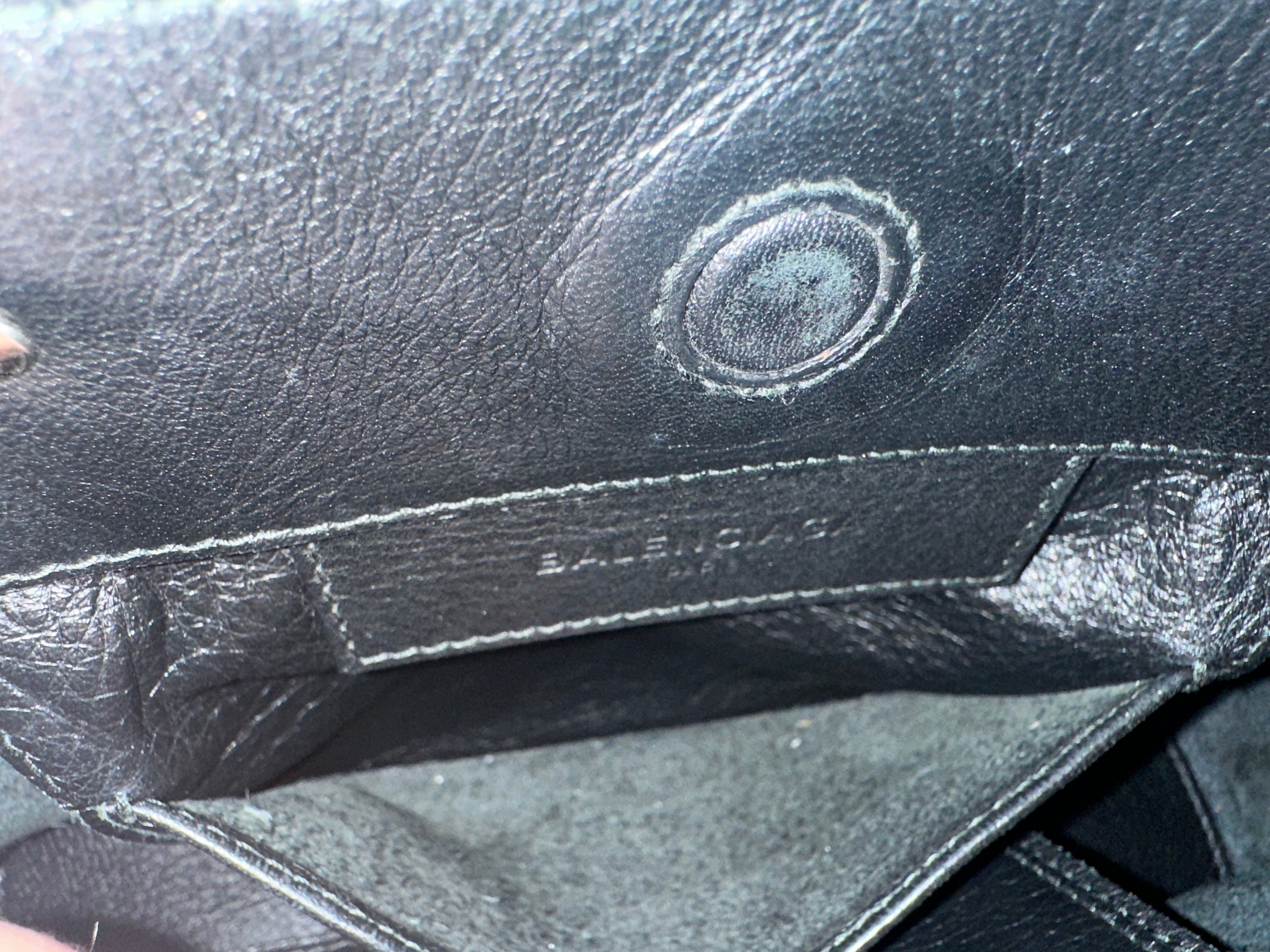 Balenciaga Black Leather