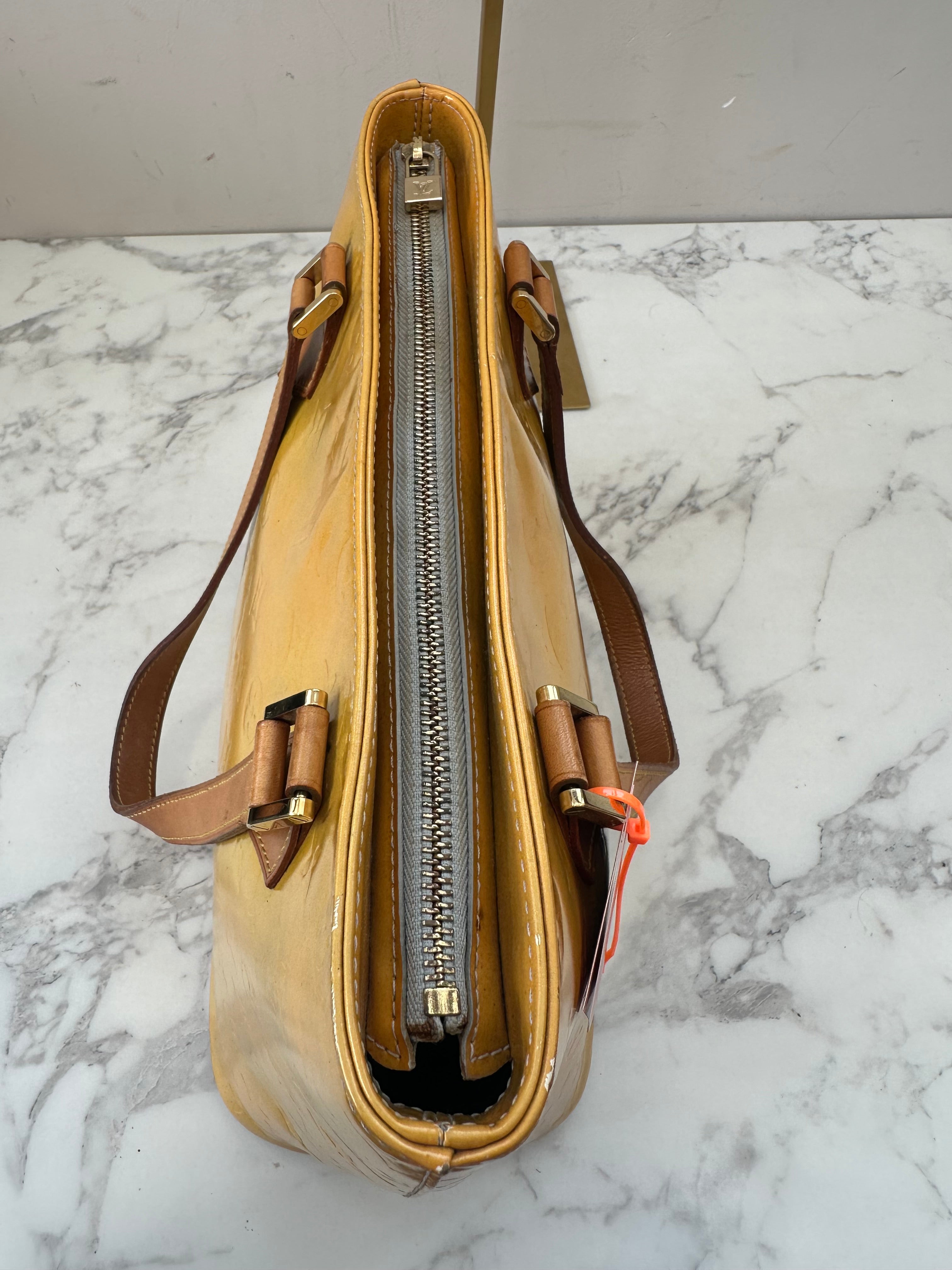 Louis Vuitton Houston Vernis Yellow