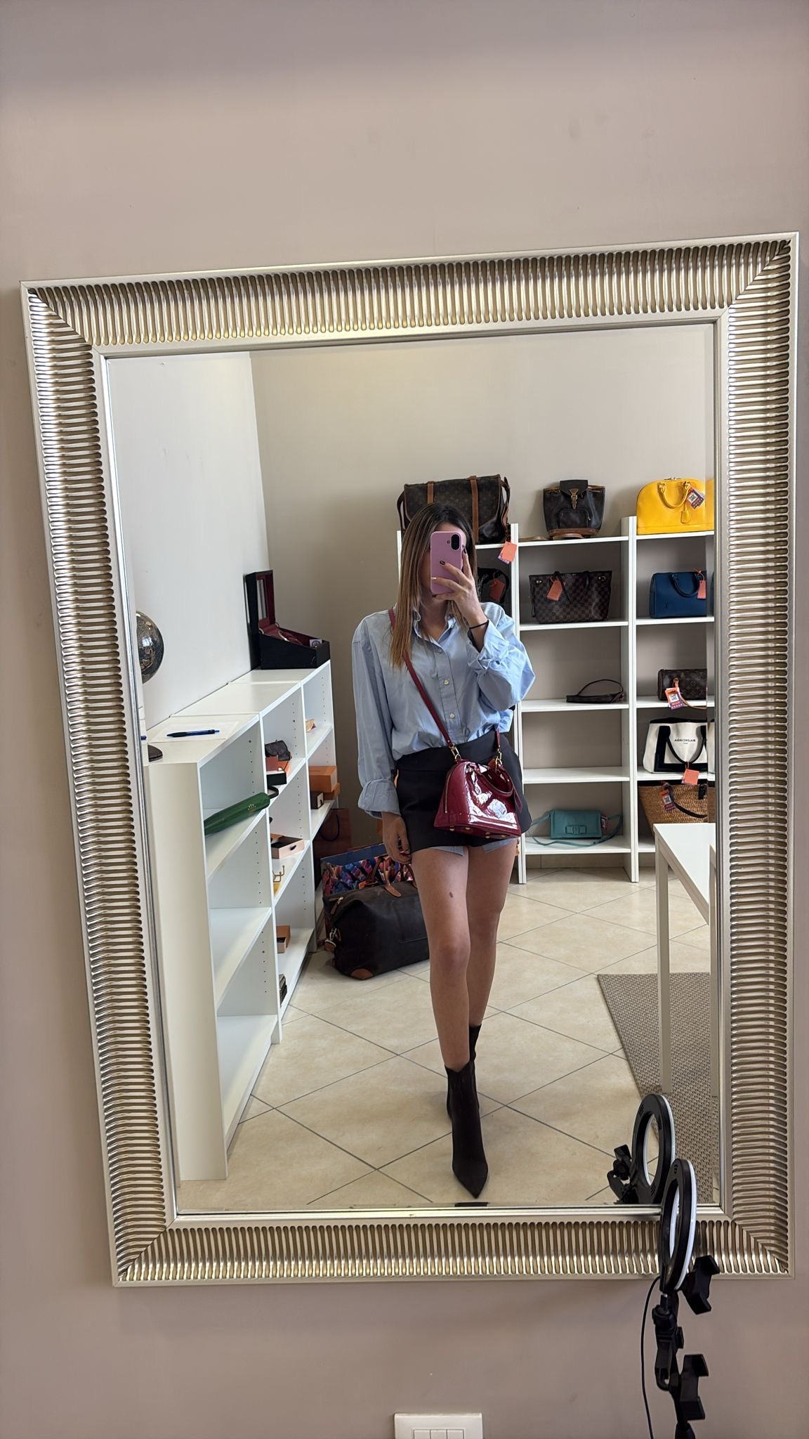 Louis Vuitton Alma BB Vernis Red