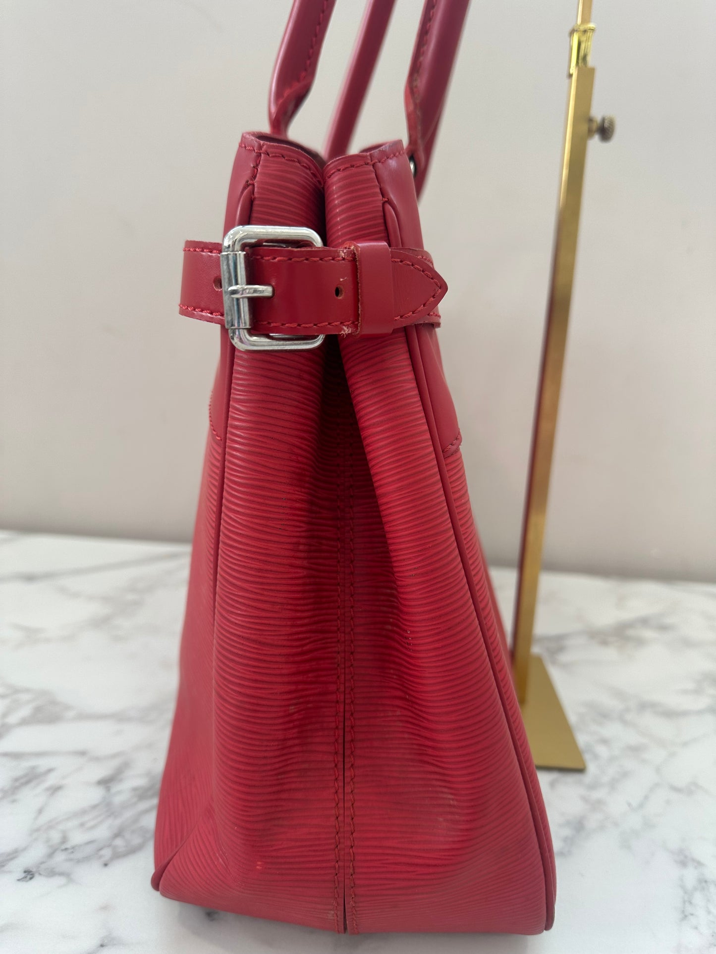Louis Vuitton Red Epi Passy GM