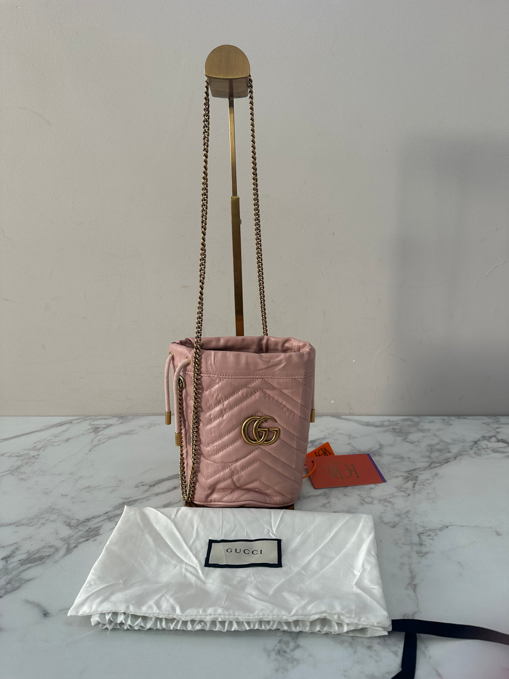 Gucci Marmont Pink Bucket