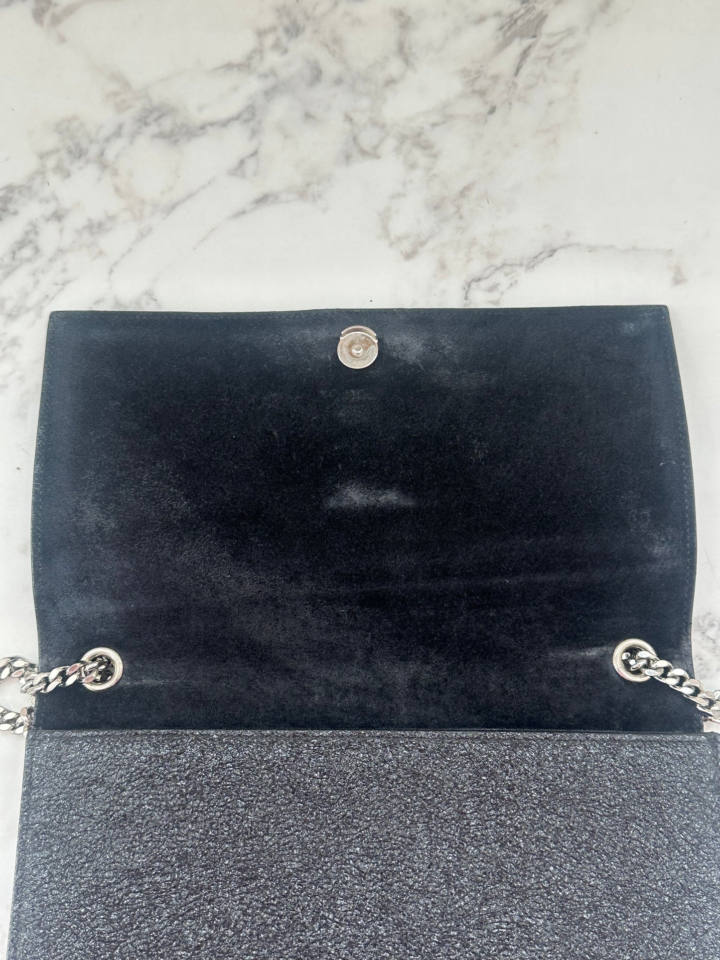 Saint Laurent Black Leather kate