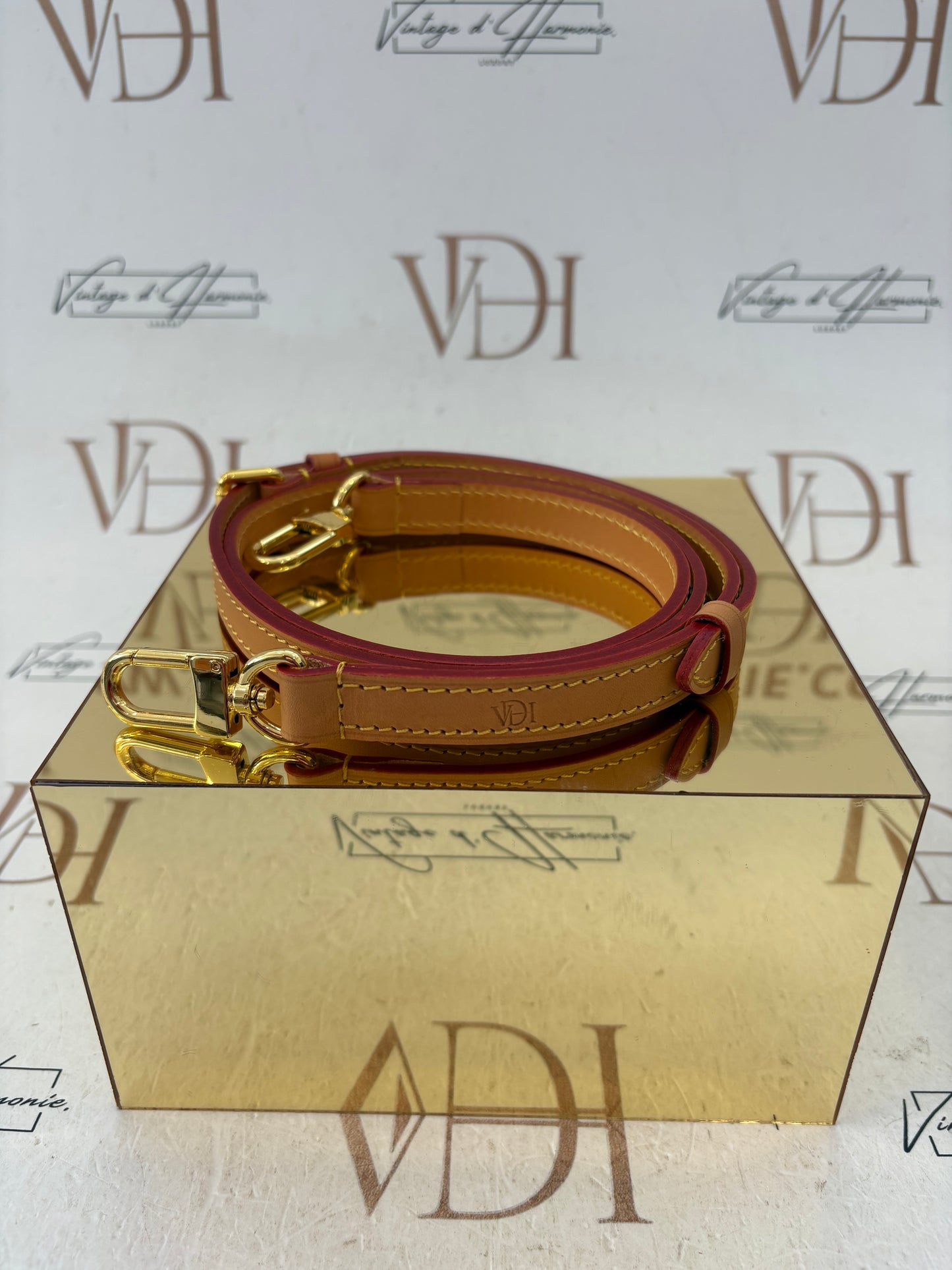 016967 - VDH Tracolla In Vacchetta Vintage