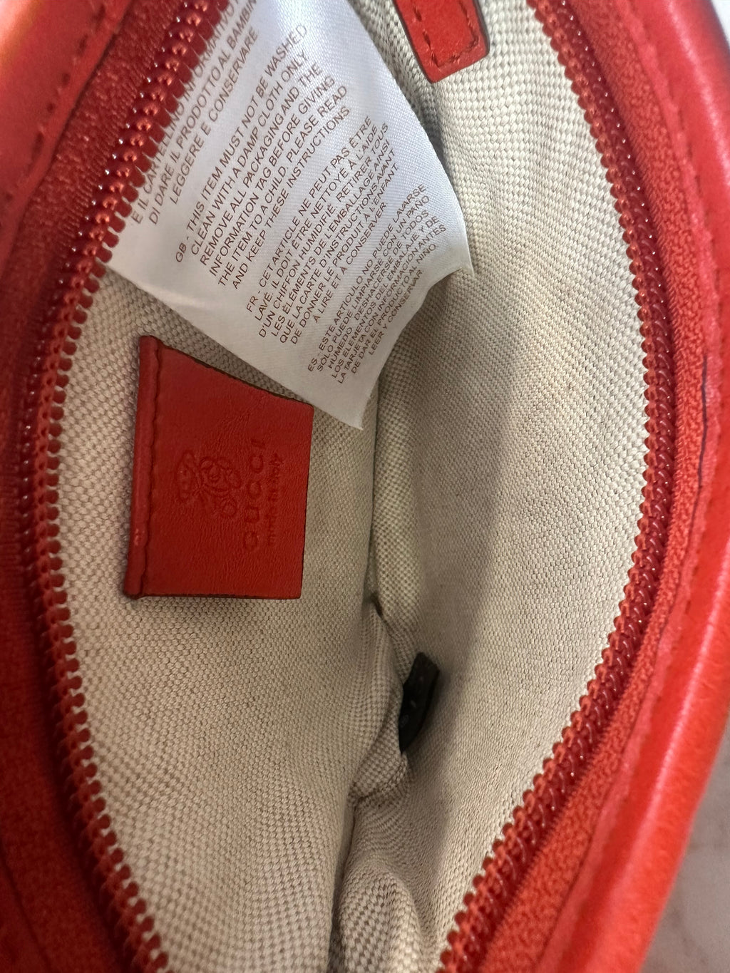Gucci Red Leather GG