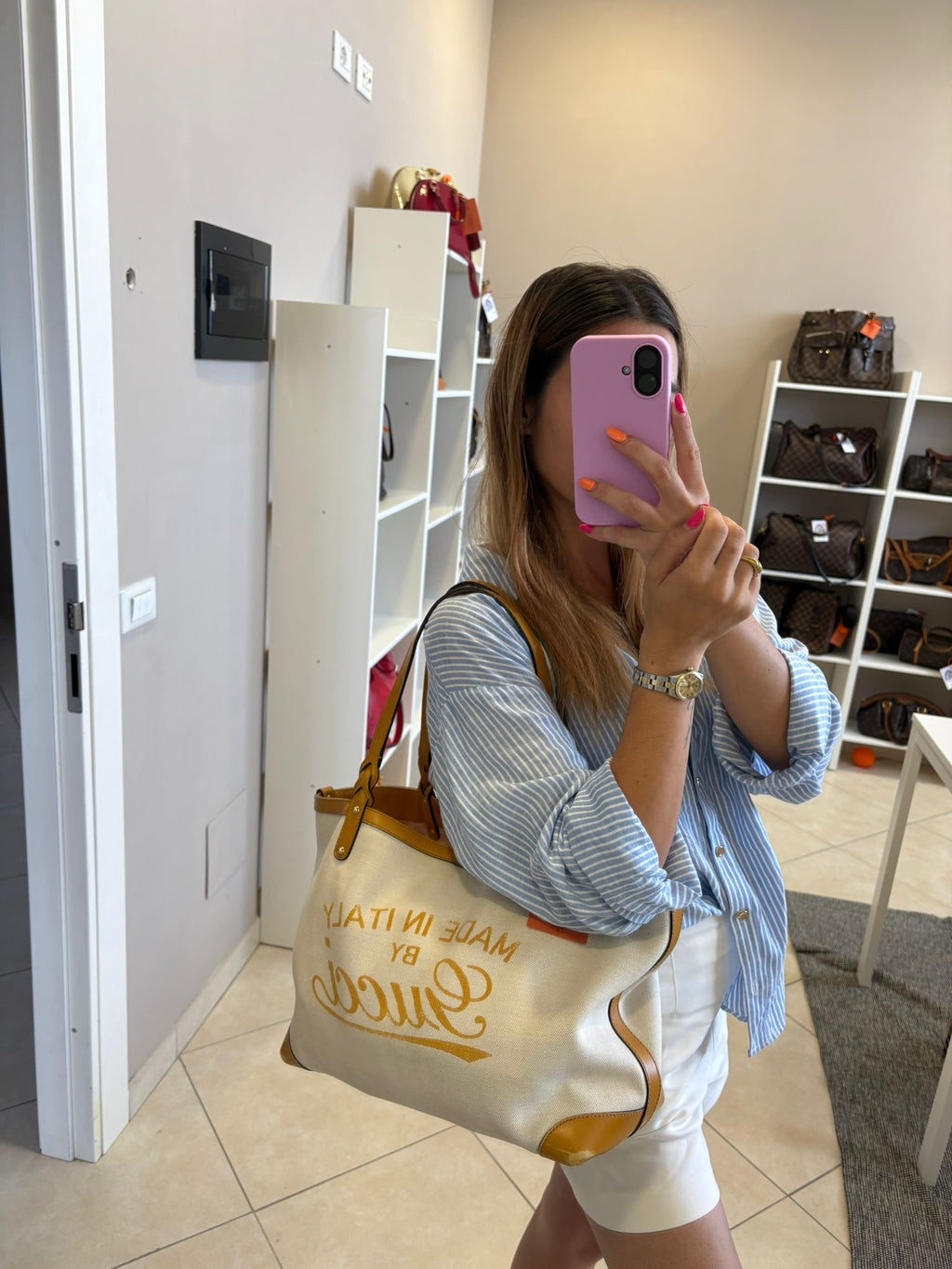 Gucci GG Canvas +pochette