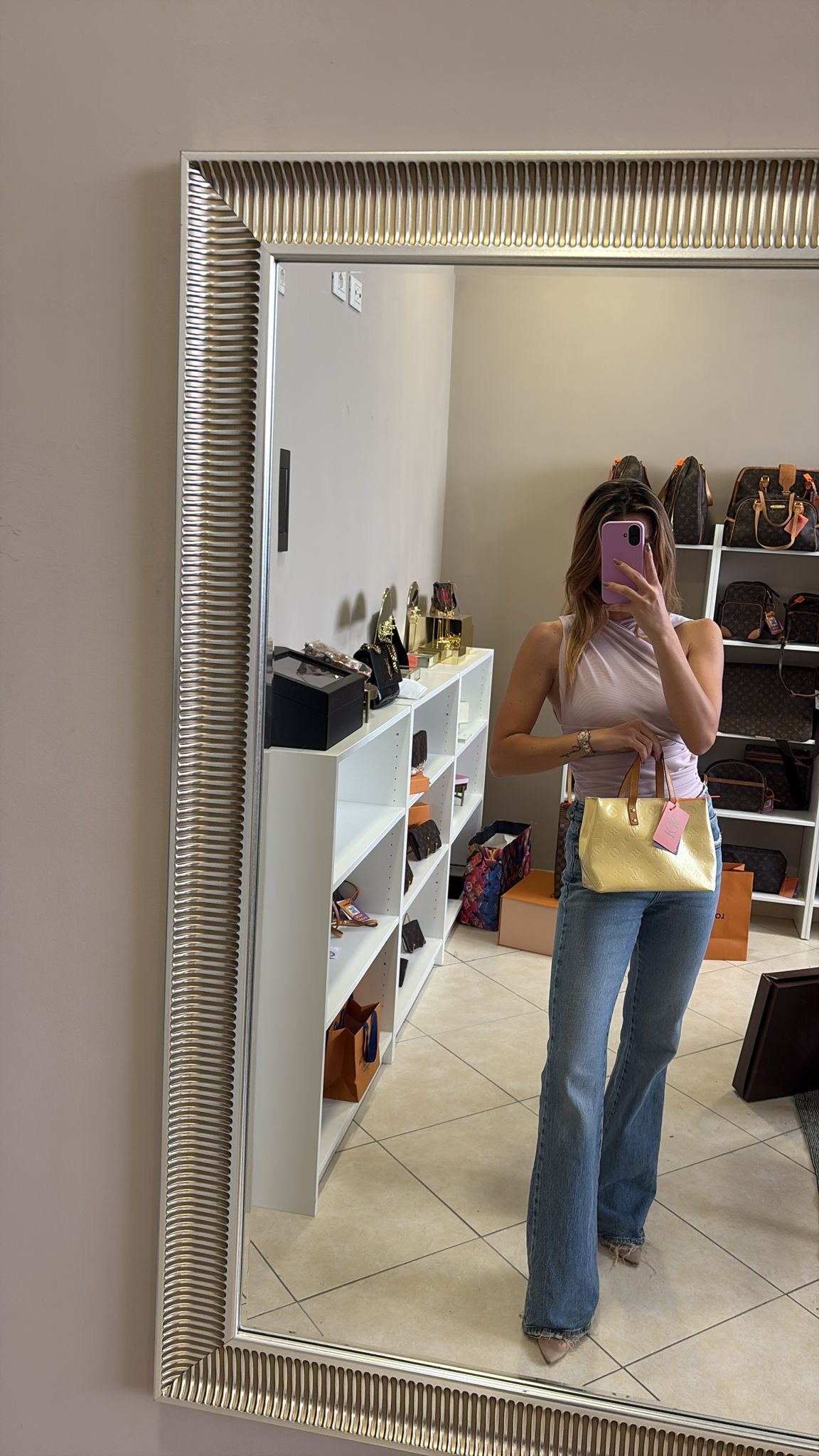 Louis Vuitton Reade PM Vernis Yellow