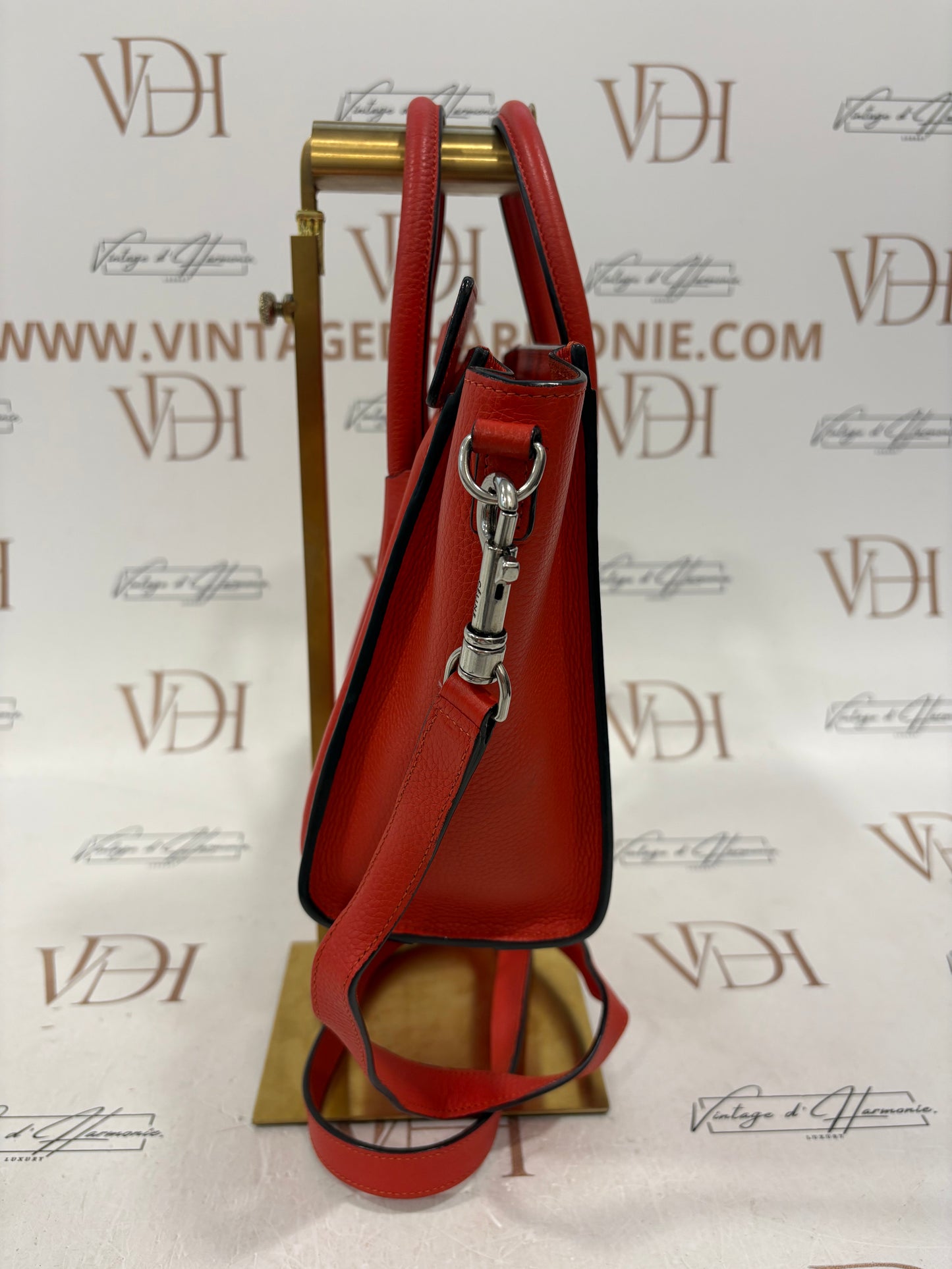 018035 - Céline Red Luggage Nano
