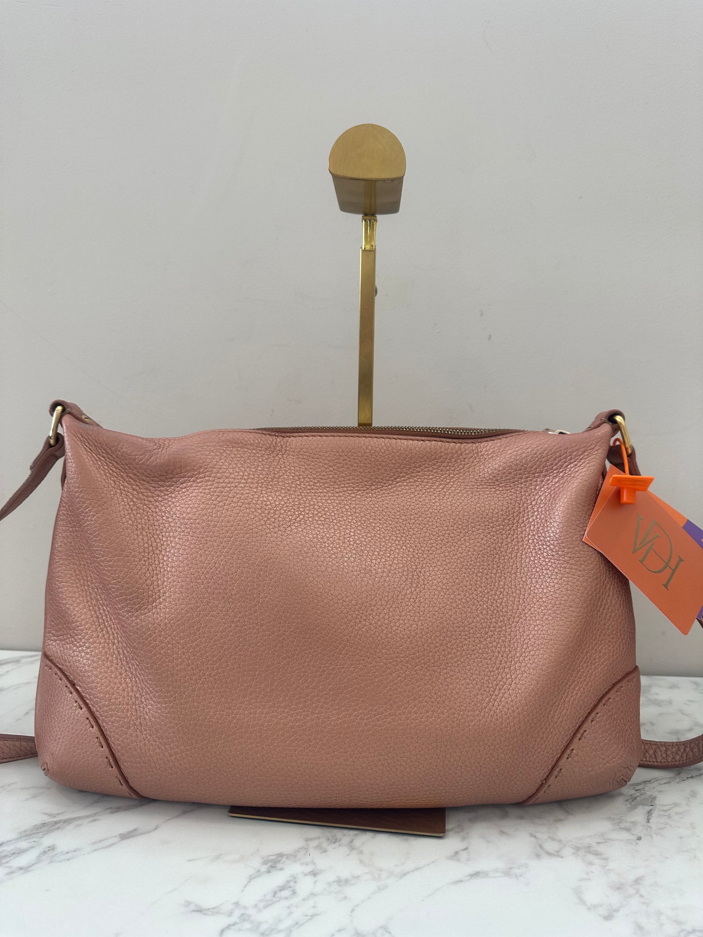 Fendi Pink Leather Sellier