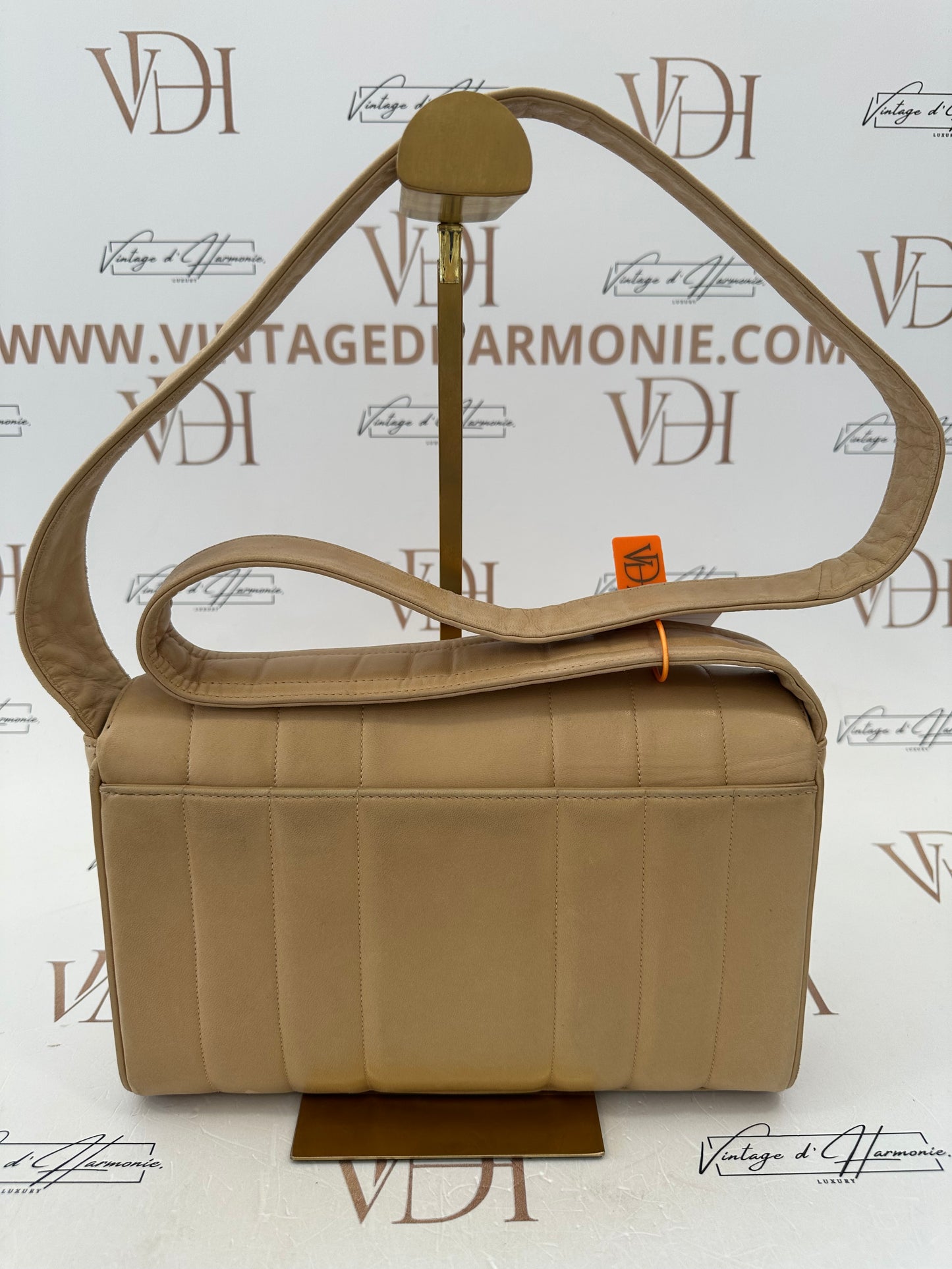 017761 - Chanel Beige Lambskin Mademoiselle