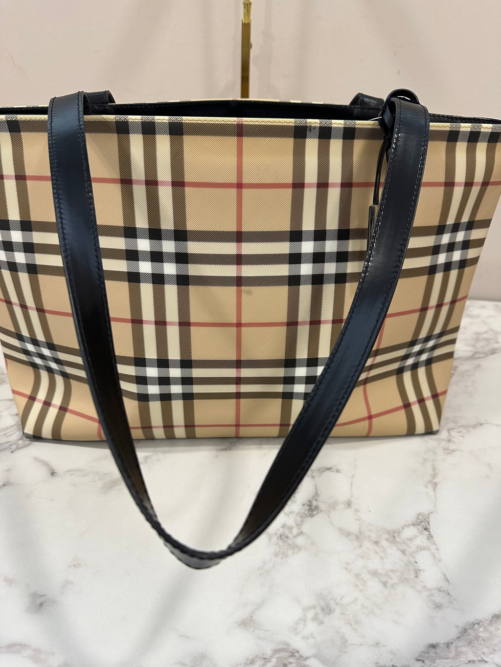 Burberry Beige PVC House Check