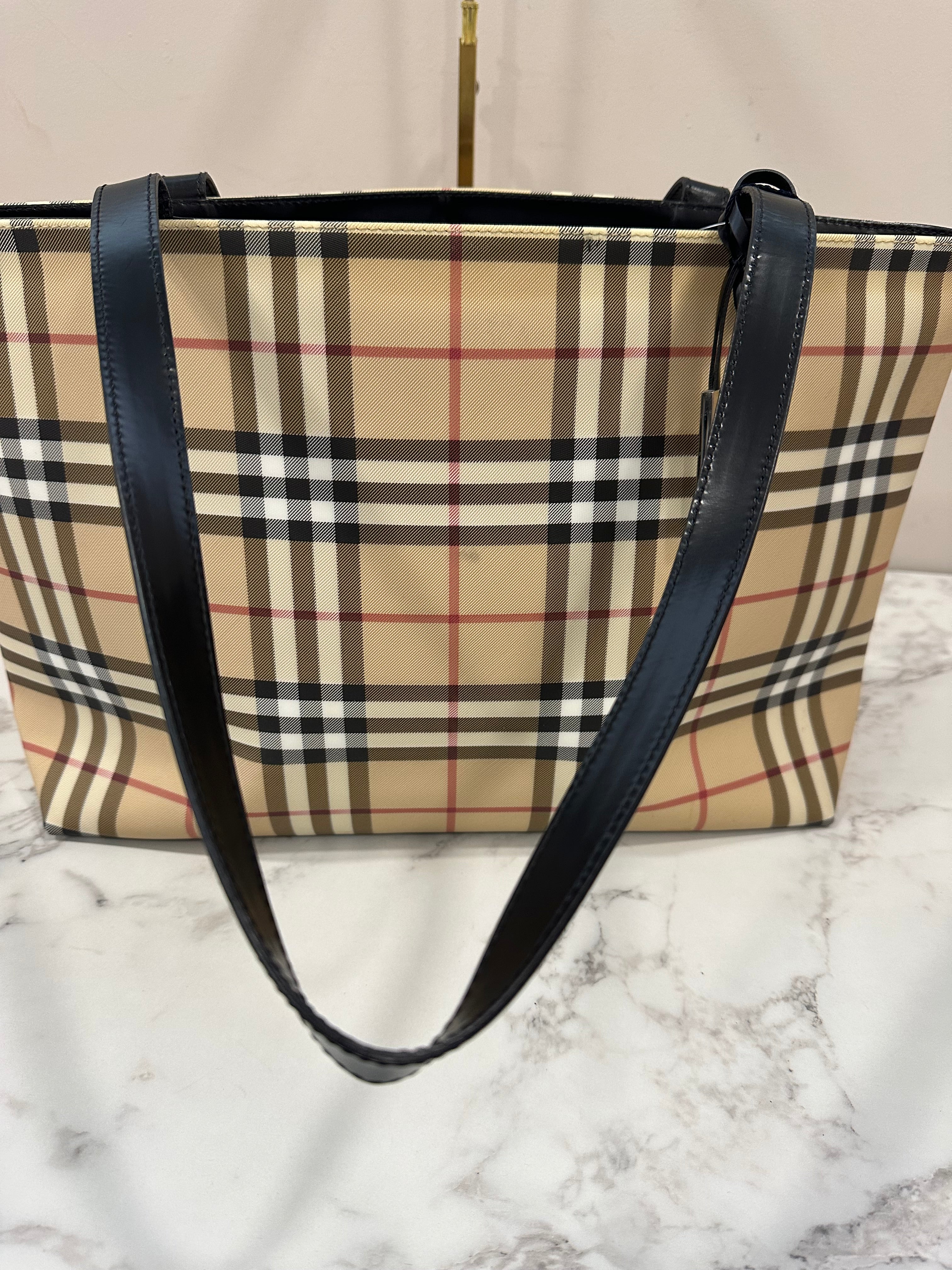 Burberry Beige PVC House Check