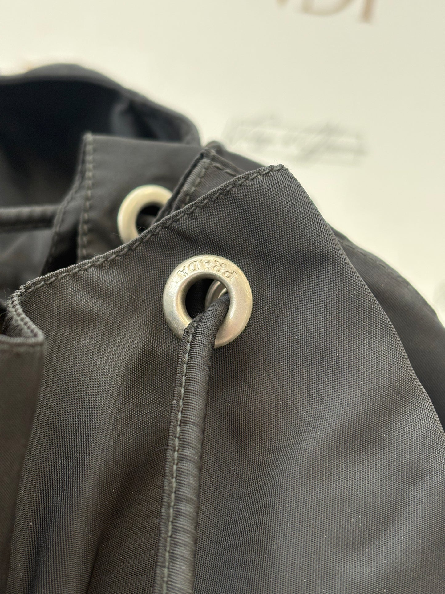 018604 - Prada Black Nylon Backpack