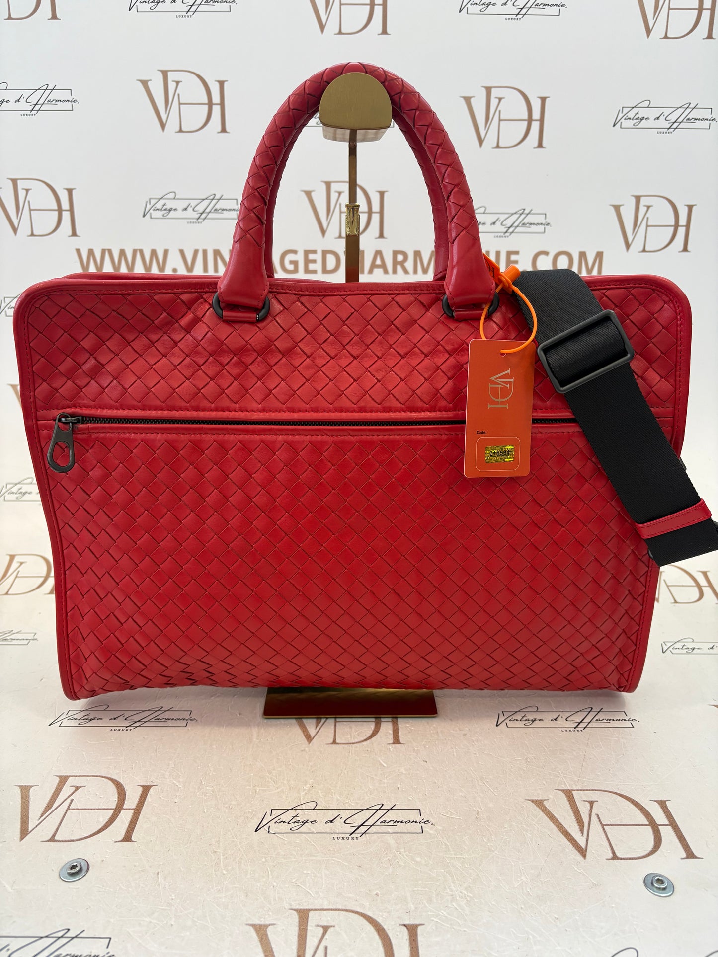 018534 - Bottega Veneta Red Intrecciato
