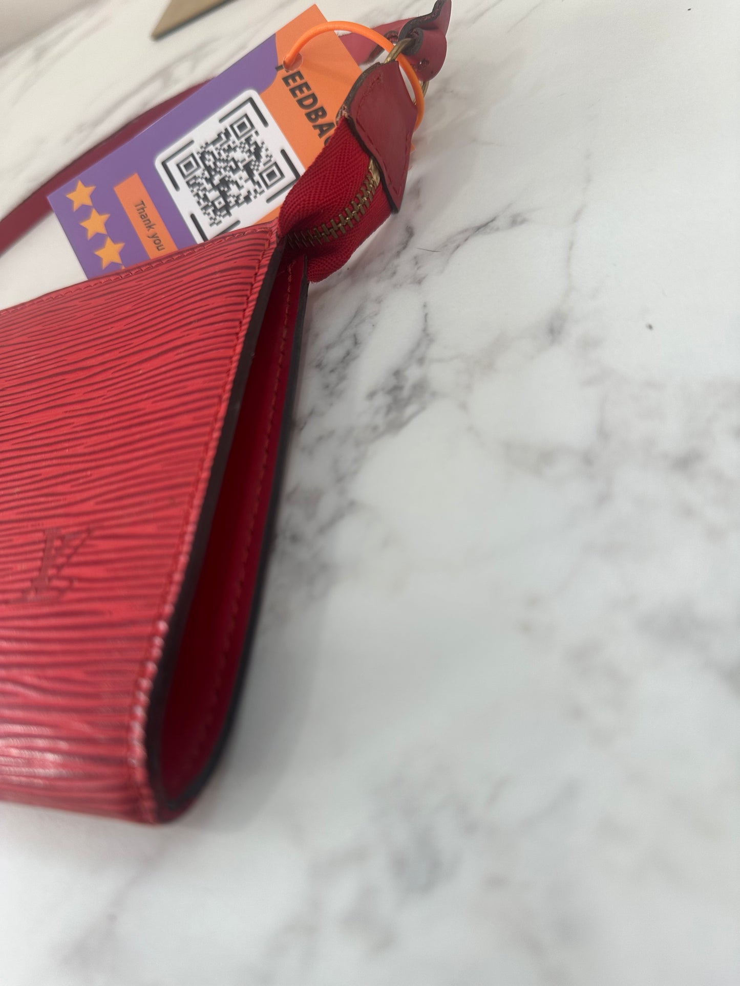 Louis Vuitton Red Epi Pochette