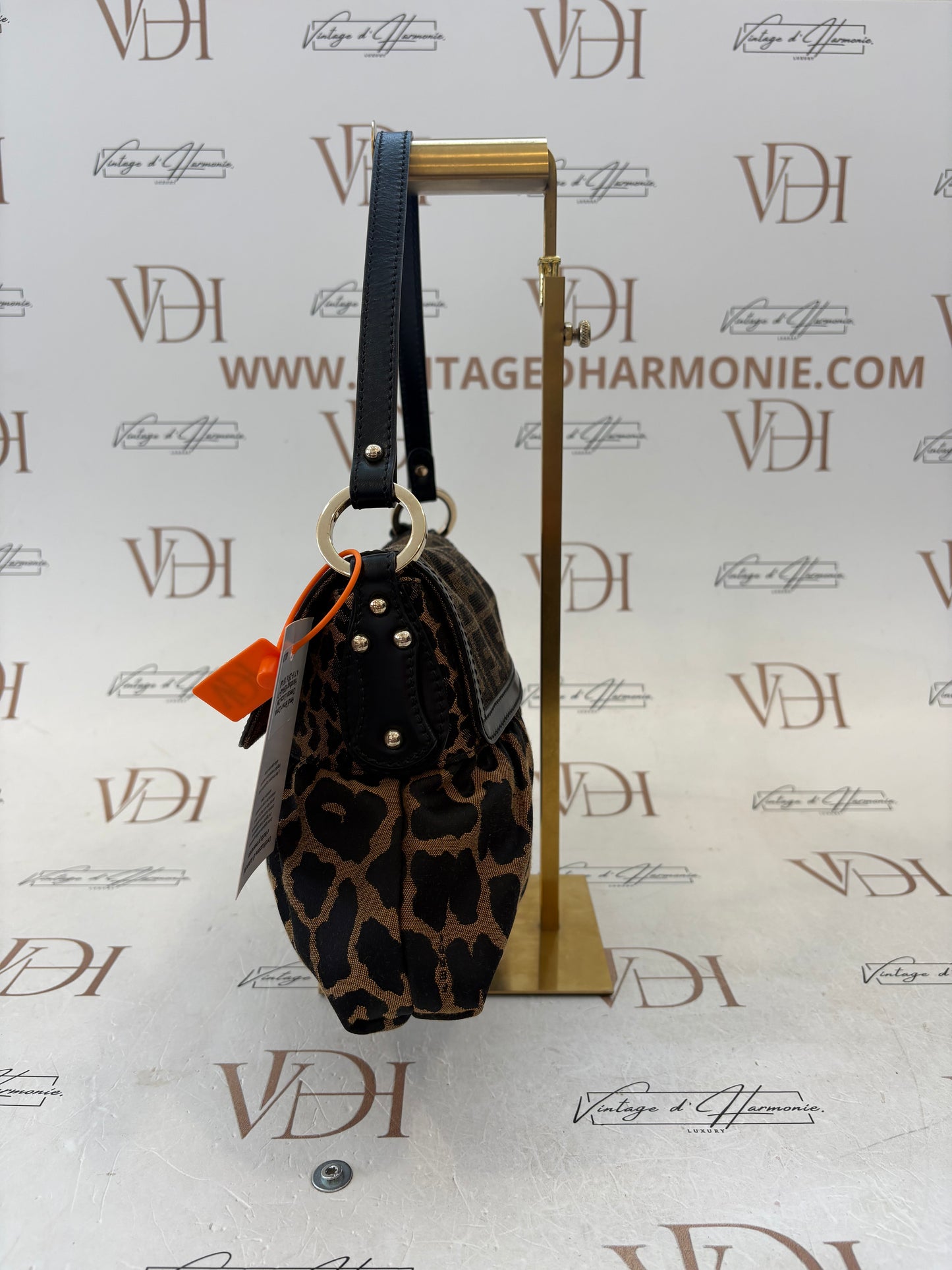 018705 - Fendi Brown Canvas Cheetah Zucca