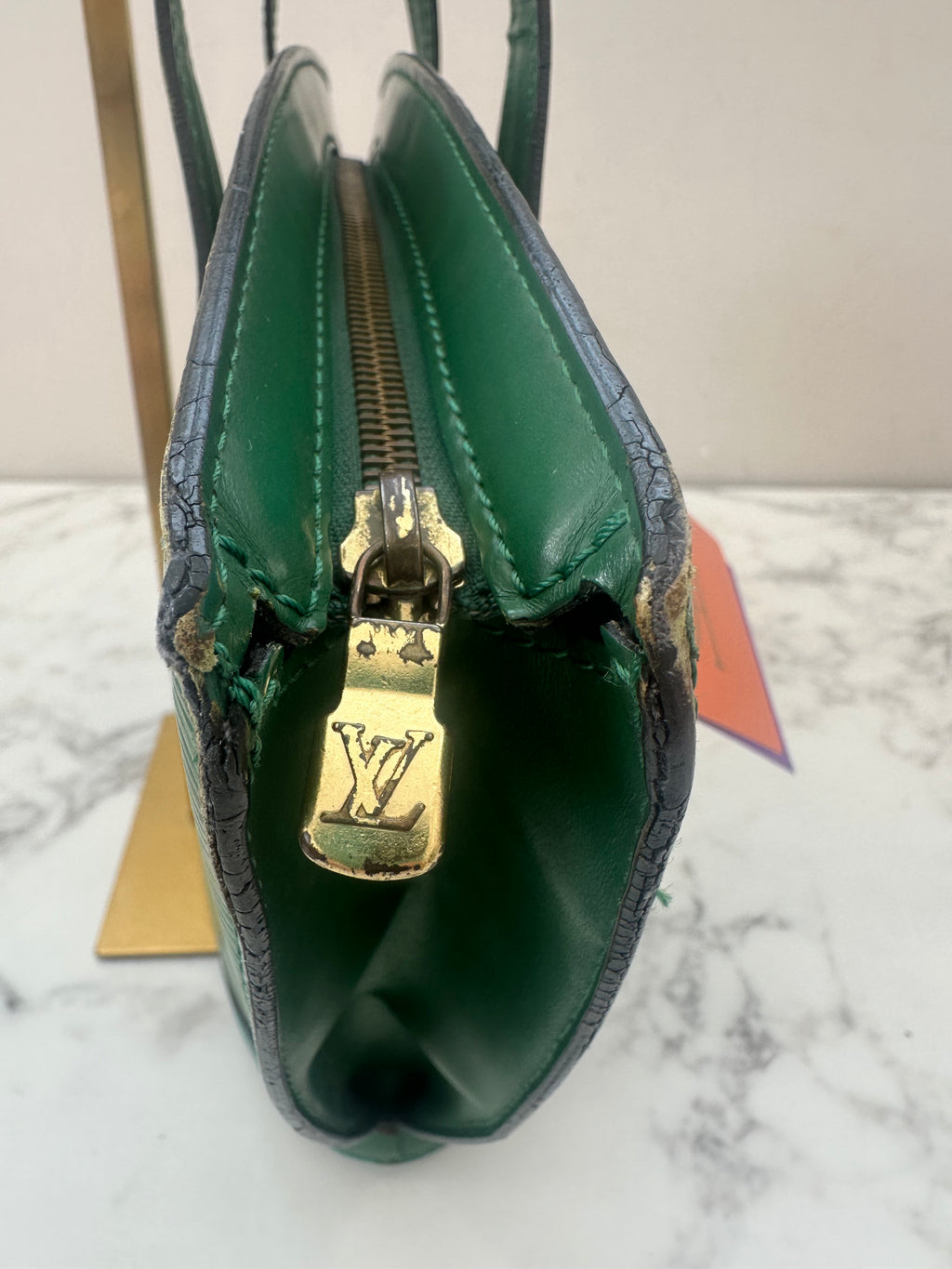 Louis Vuitton Green Epi Saint jacques