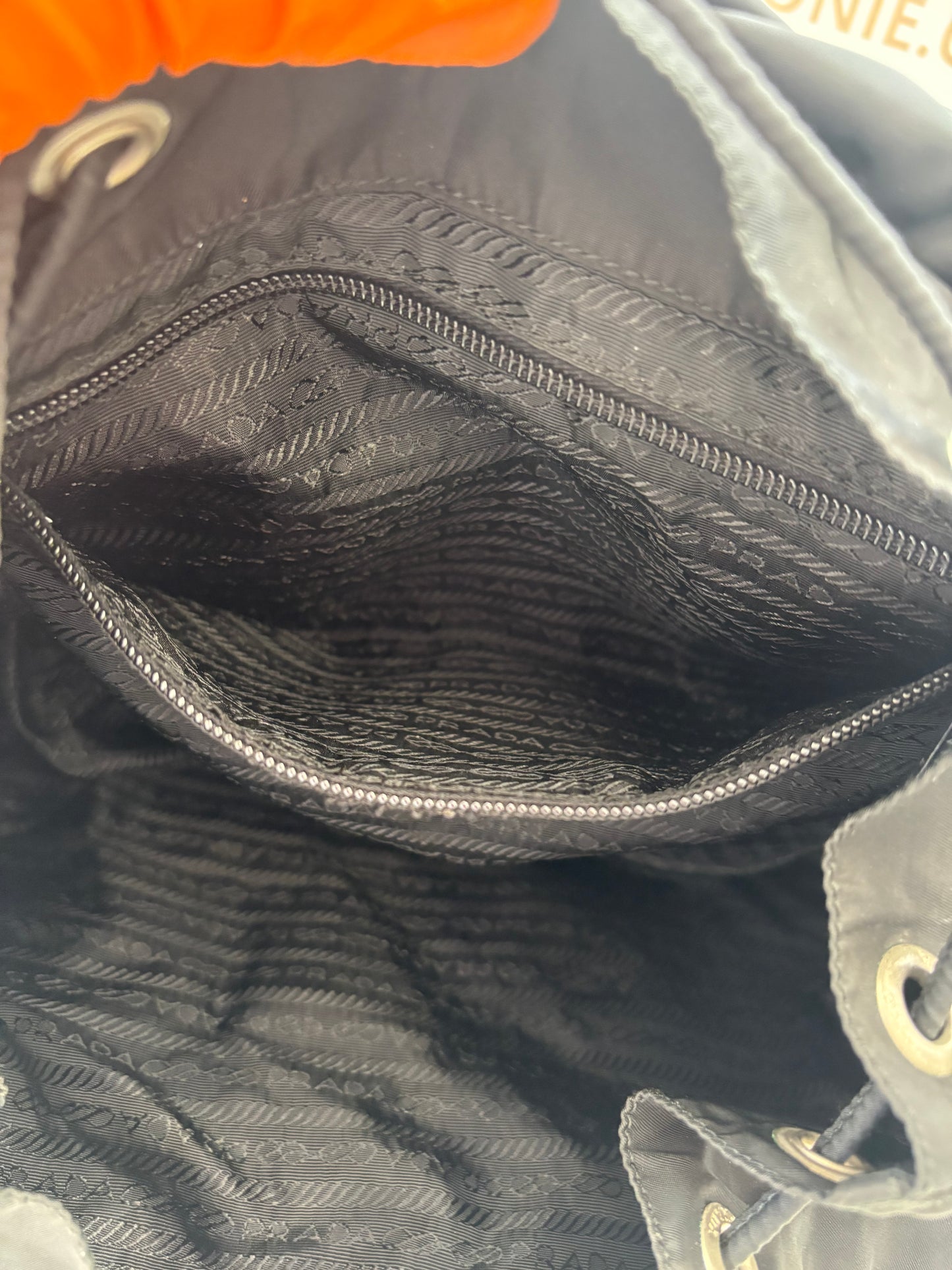 018604 - Prada Black Nylon Backpack