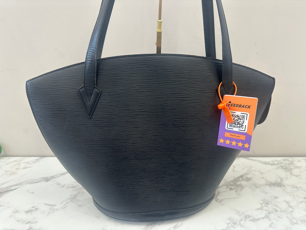 Louis Vuitton Black Epi Saint Jacques