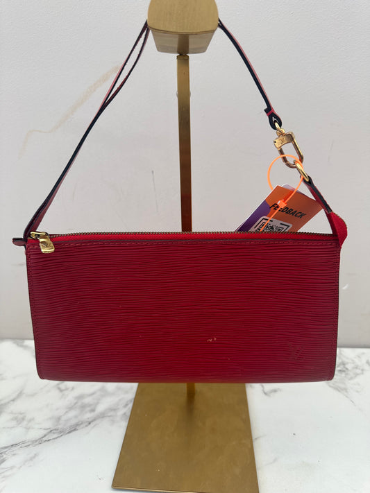 Louis Vuitton Pochette Red Epi