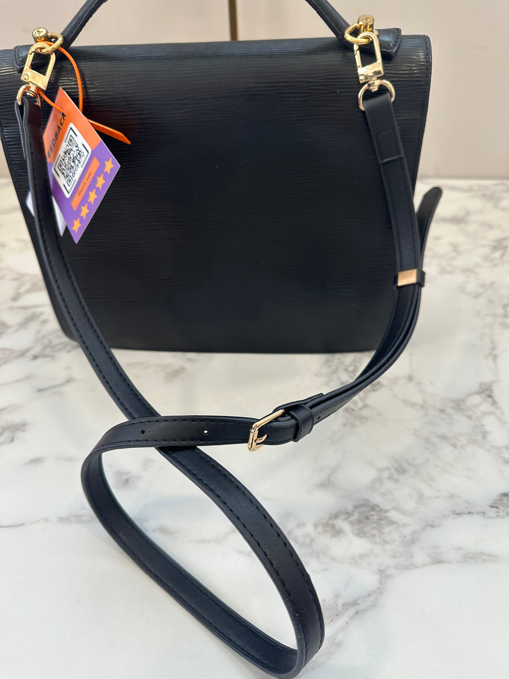 Louis Vuitton Epi Black Monceau 28