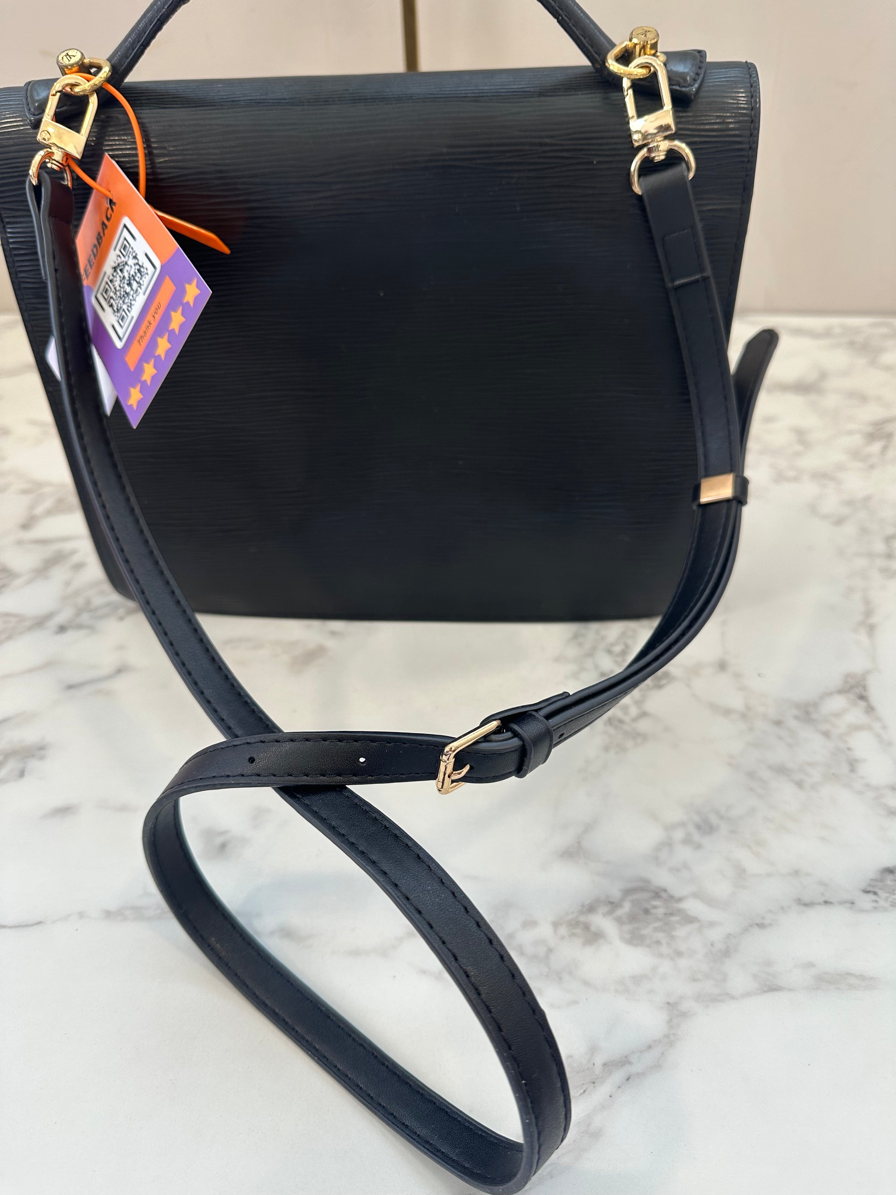 Louis Vuitton Epi Black Monceau 28