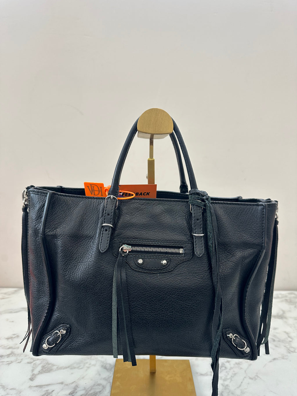 Balenciaga Black Leather