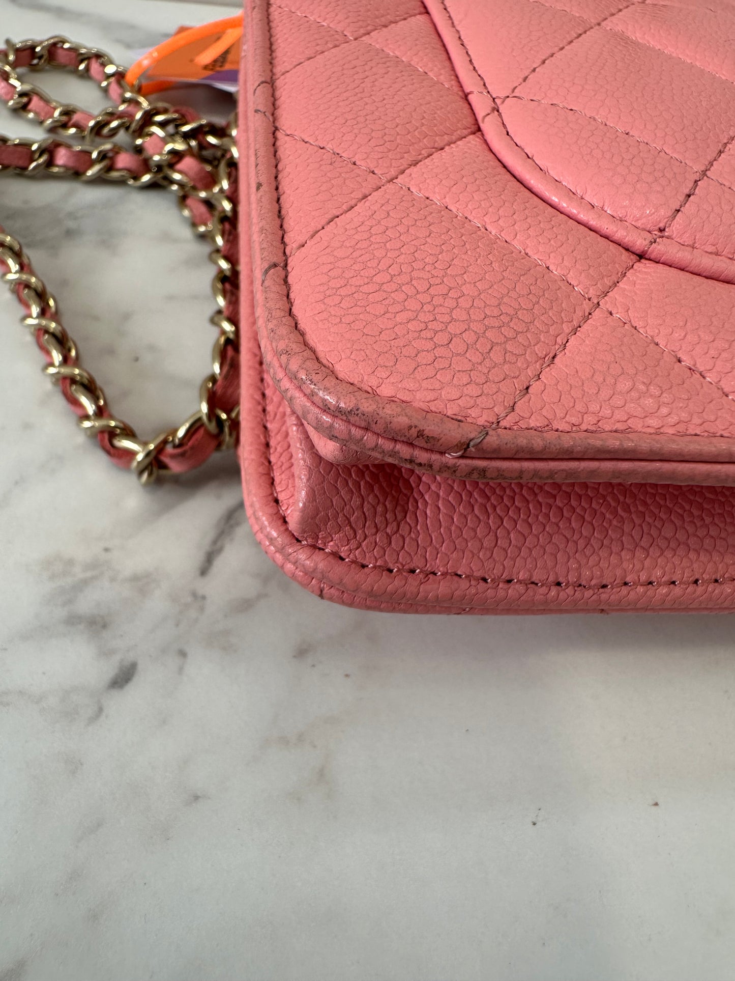 Chanel Pink Calfskin Classic