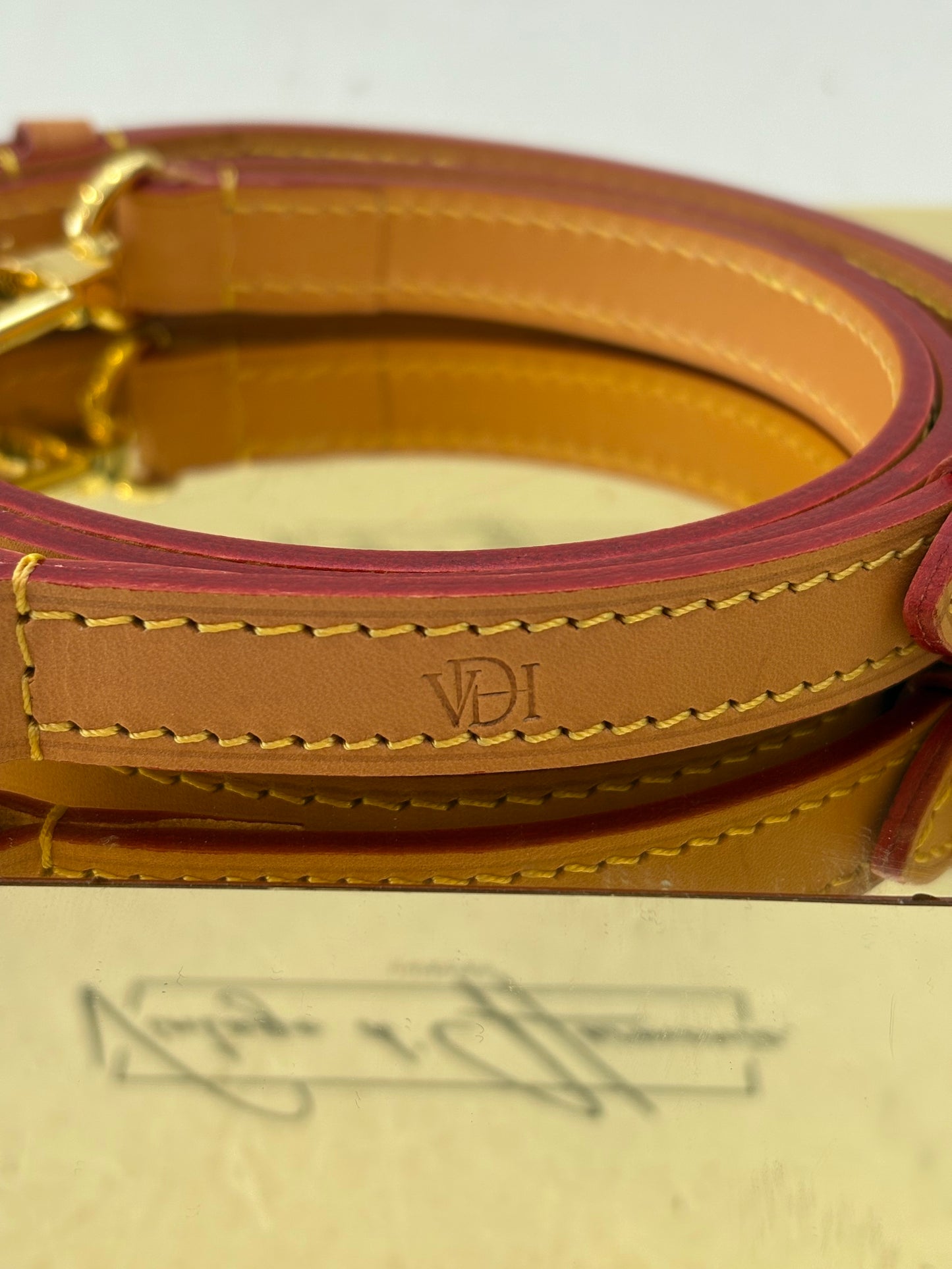 016967 - VDH Tracolla In Vacchetta Vintage