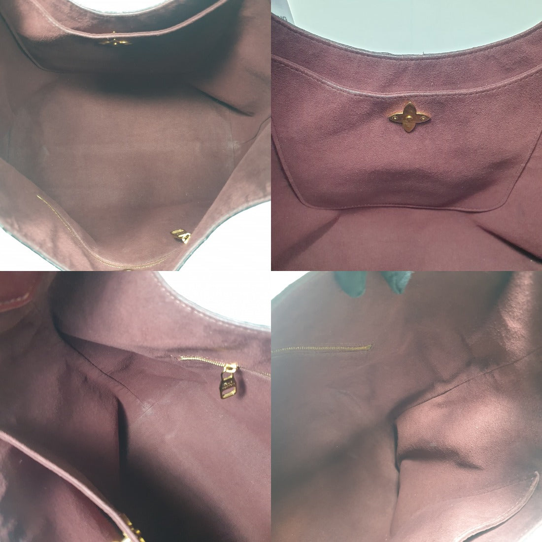 Flower Hobo Bag Burgundy