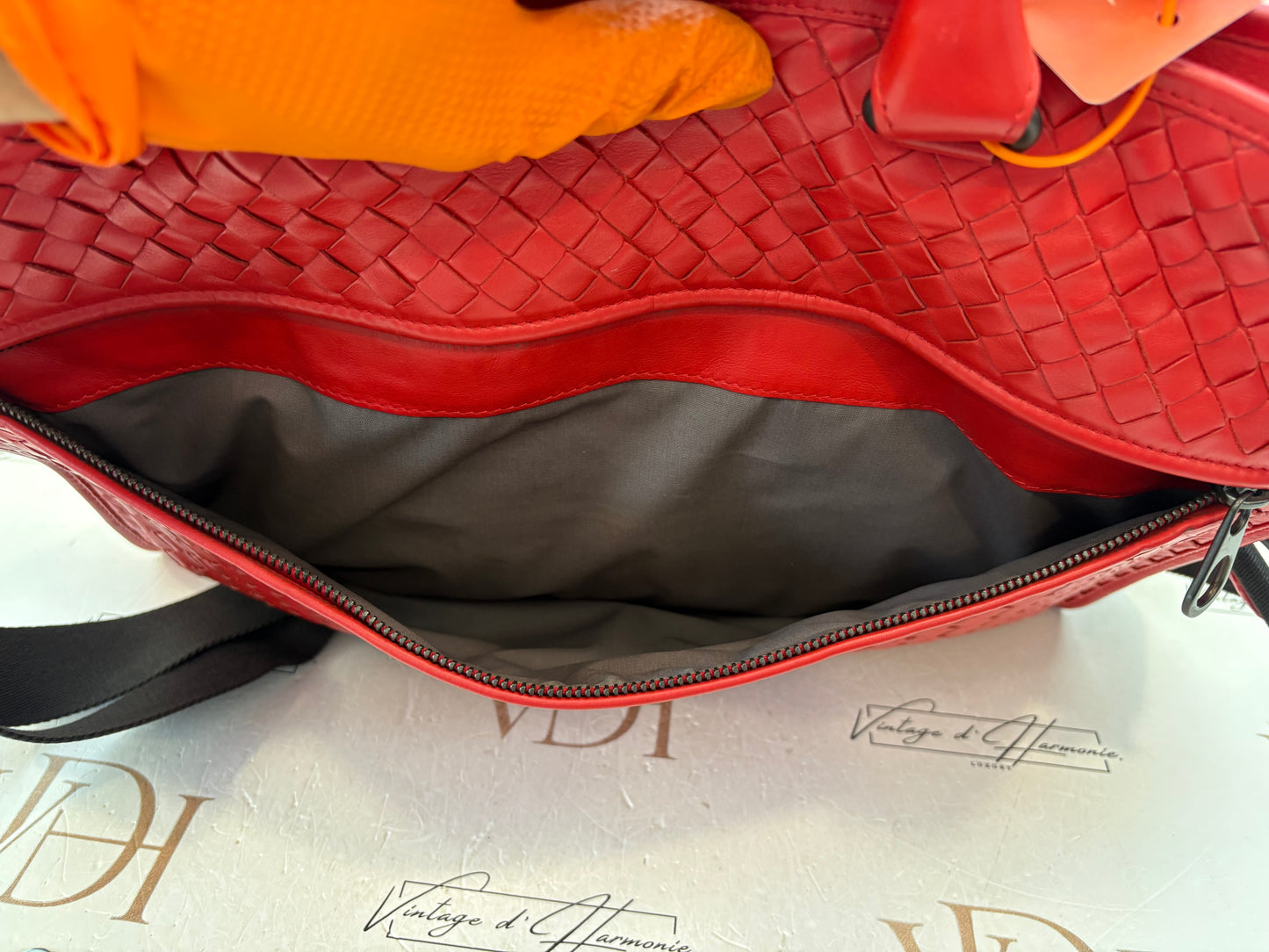 018534 - Bottega Veneta Red Intrecciato