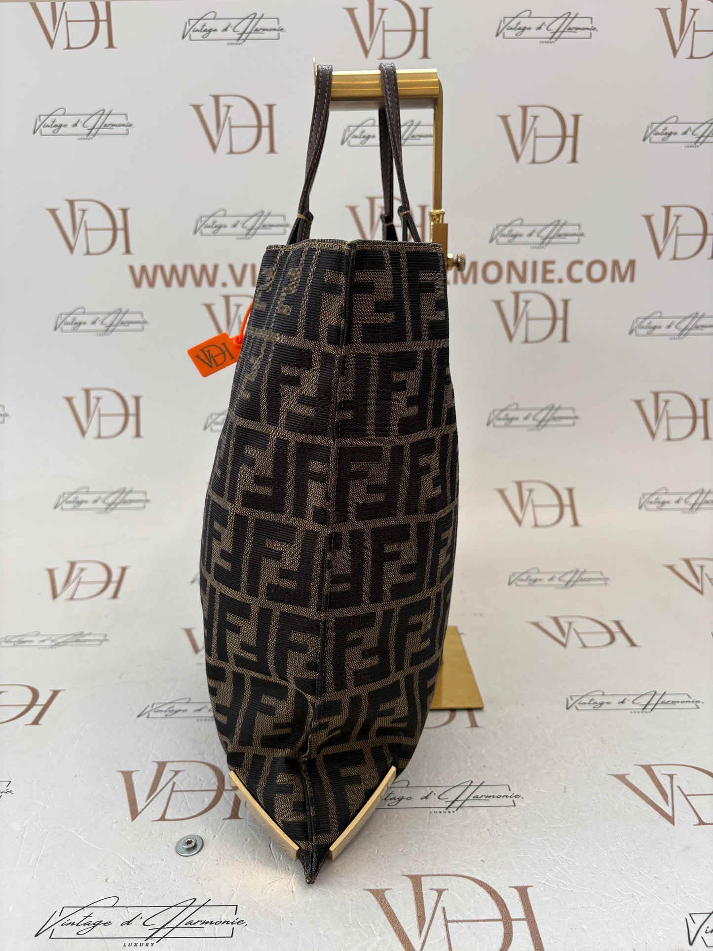 018159 - Fendi Brown Zucca Tote Bag