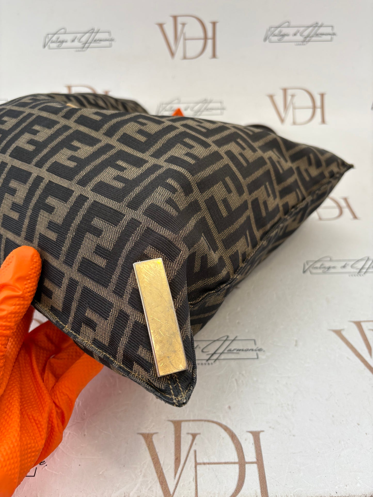 018159 - Fendi Brown Zucca Tote Bag