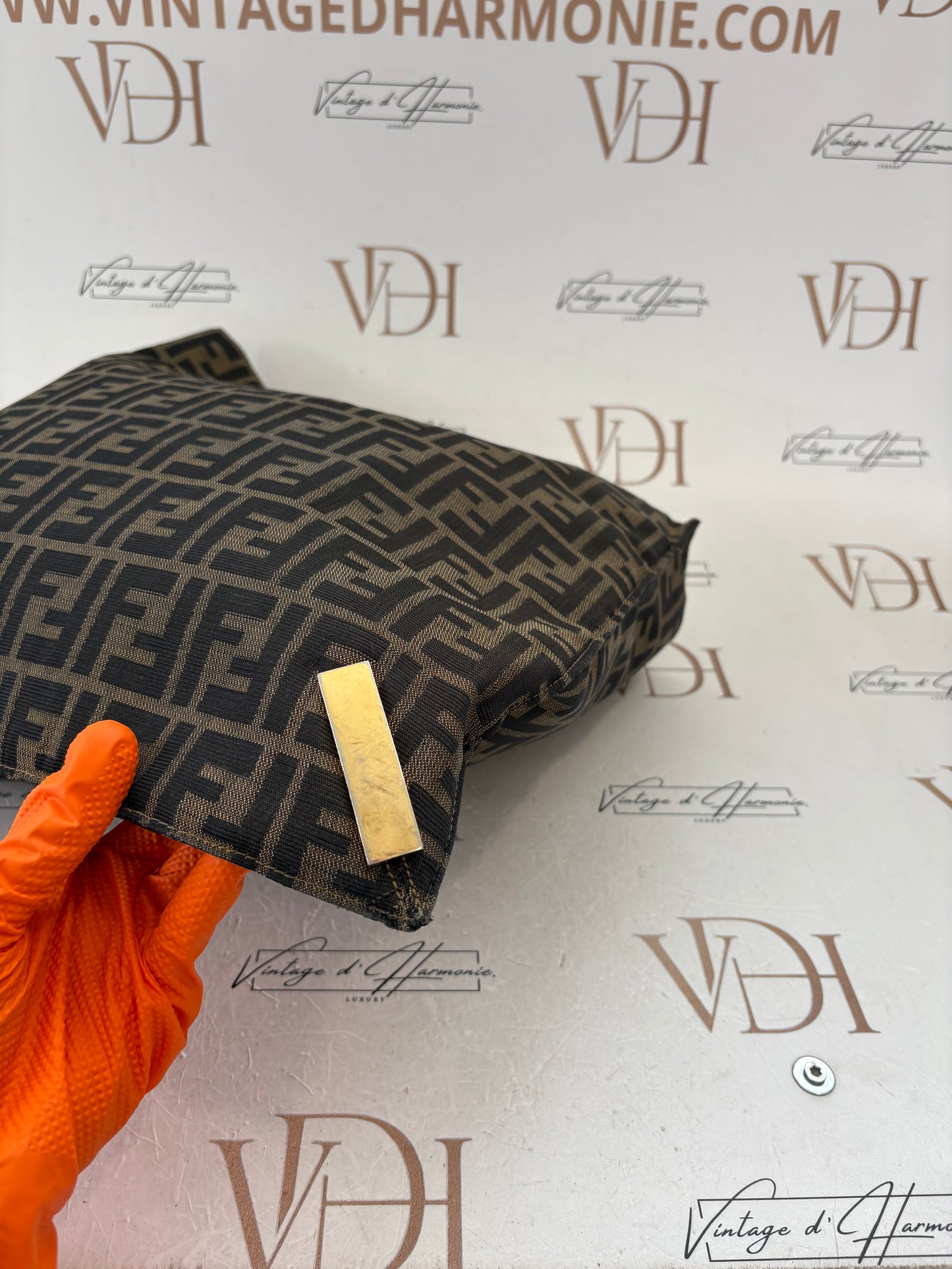 018159 - Fendi Brown Zucca Tote Bag