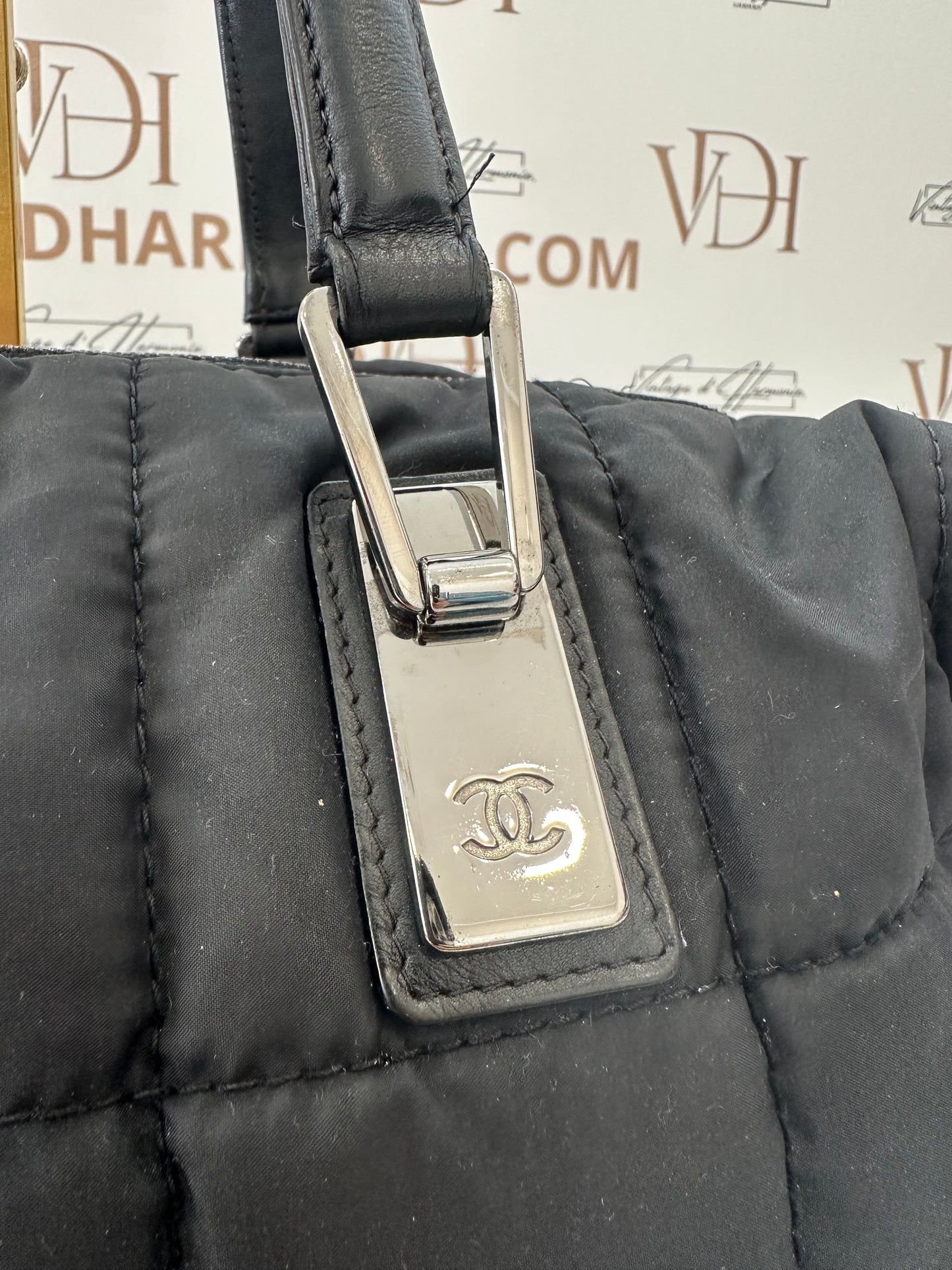 017765 - Chanel Black Nylon