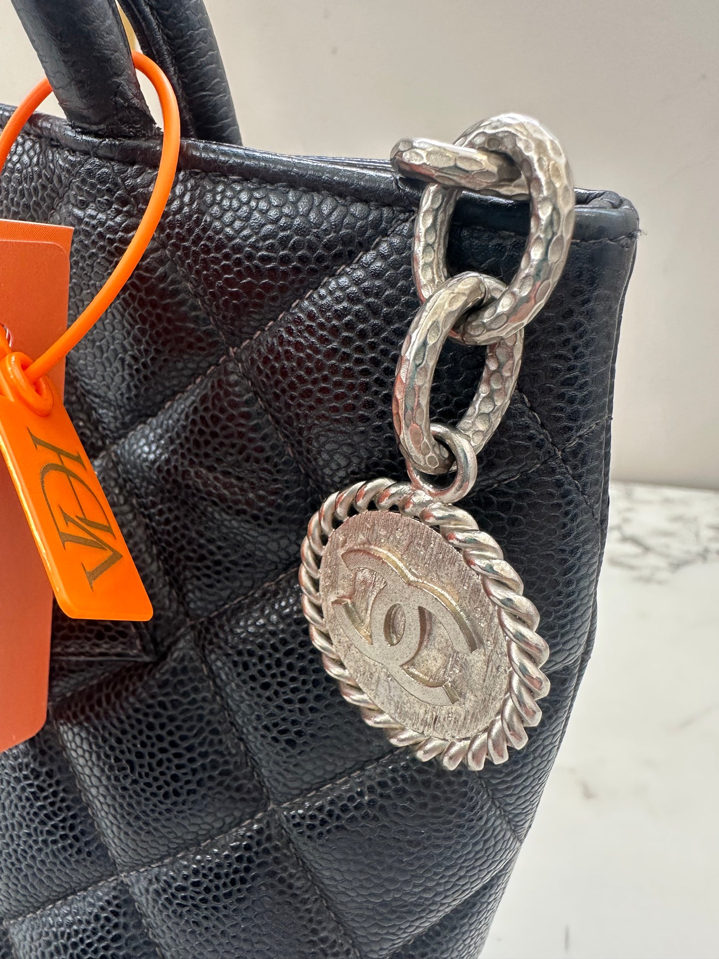 Chanel Black Calfskin Medallion