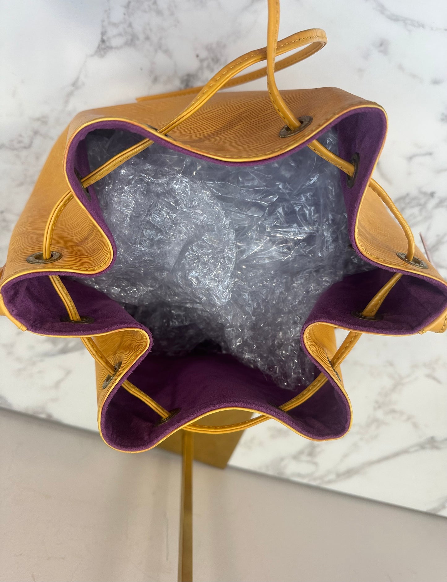Louis Vuitton Yellow Epi Petite Noé