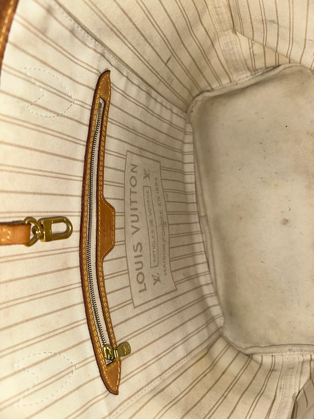 Louis Vuitton Neverfull Azur MM + Pochette