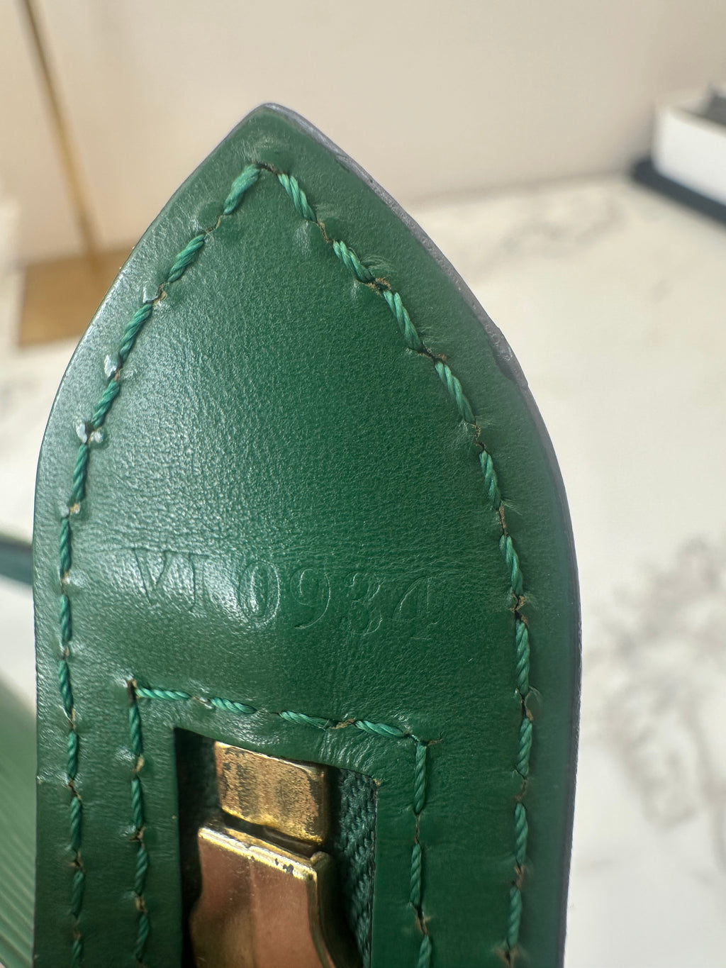 Louis Vuitton Green Epi Saint jacques