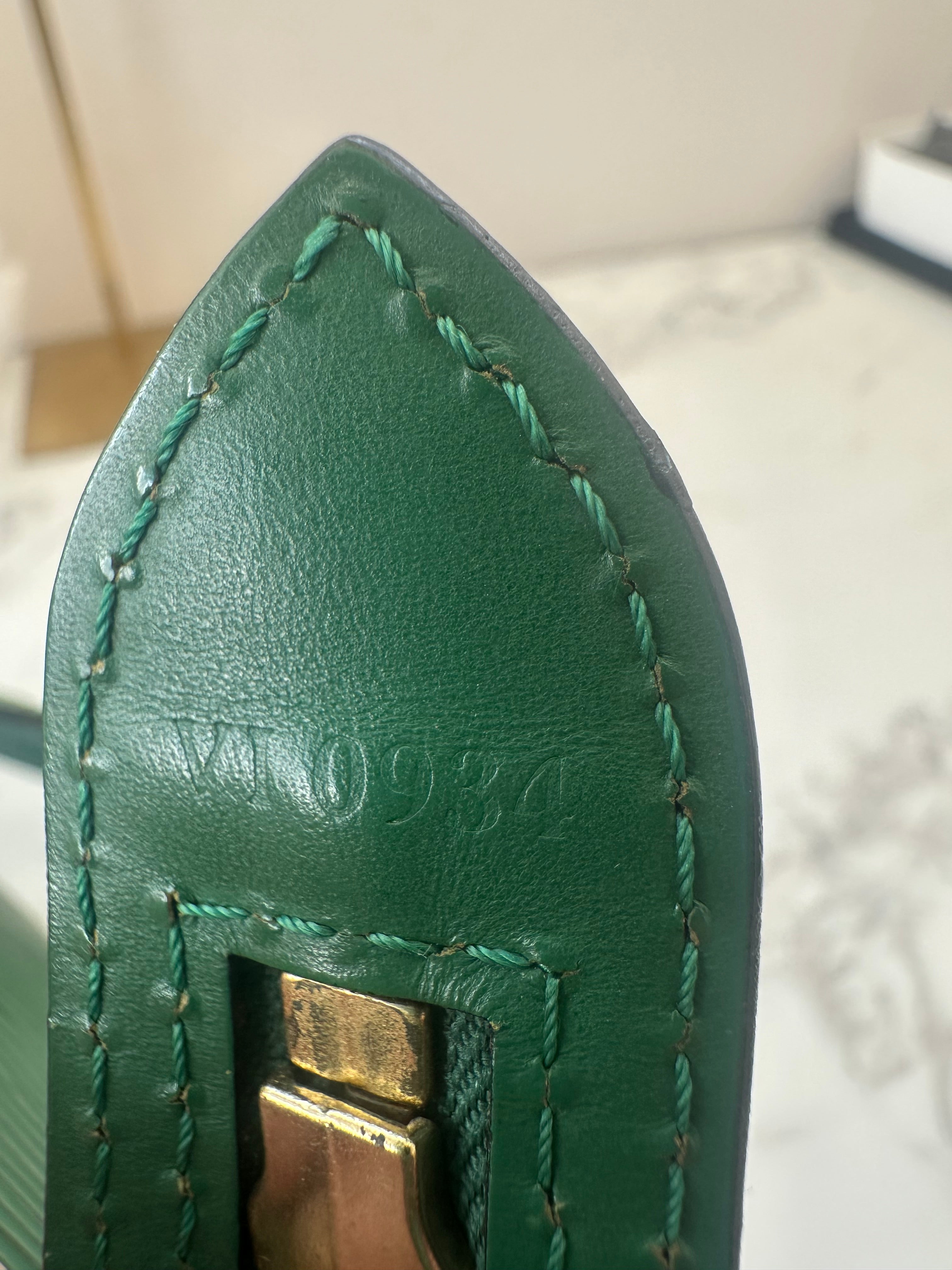 Louis Vuitton Green Epi Saint jacques