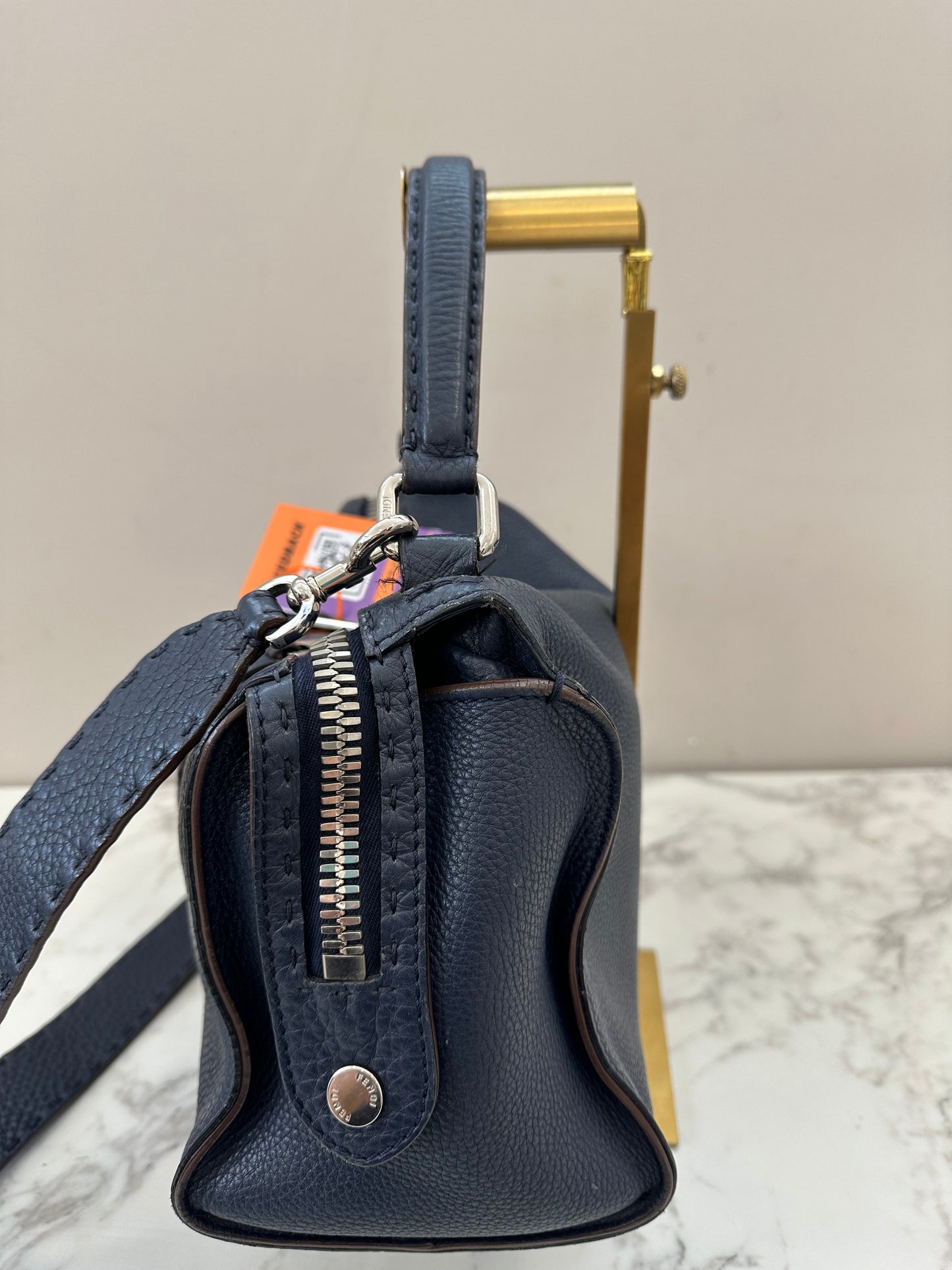 Fendi Blue Leather