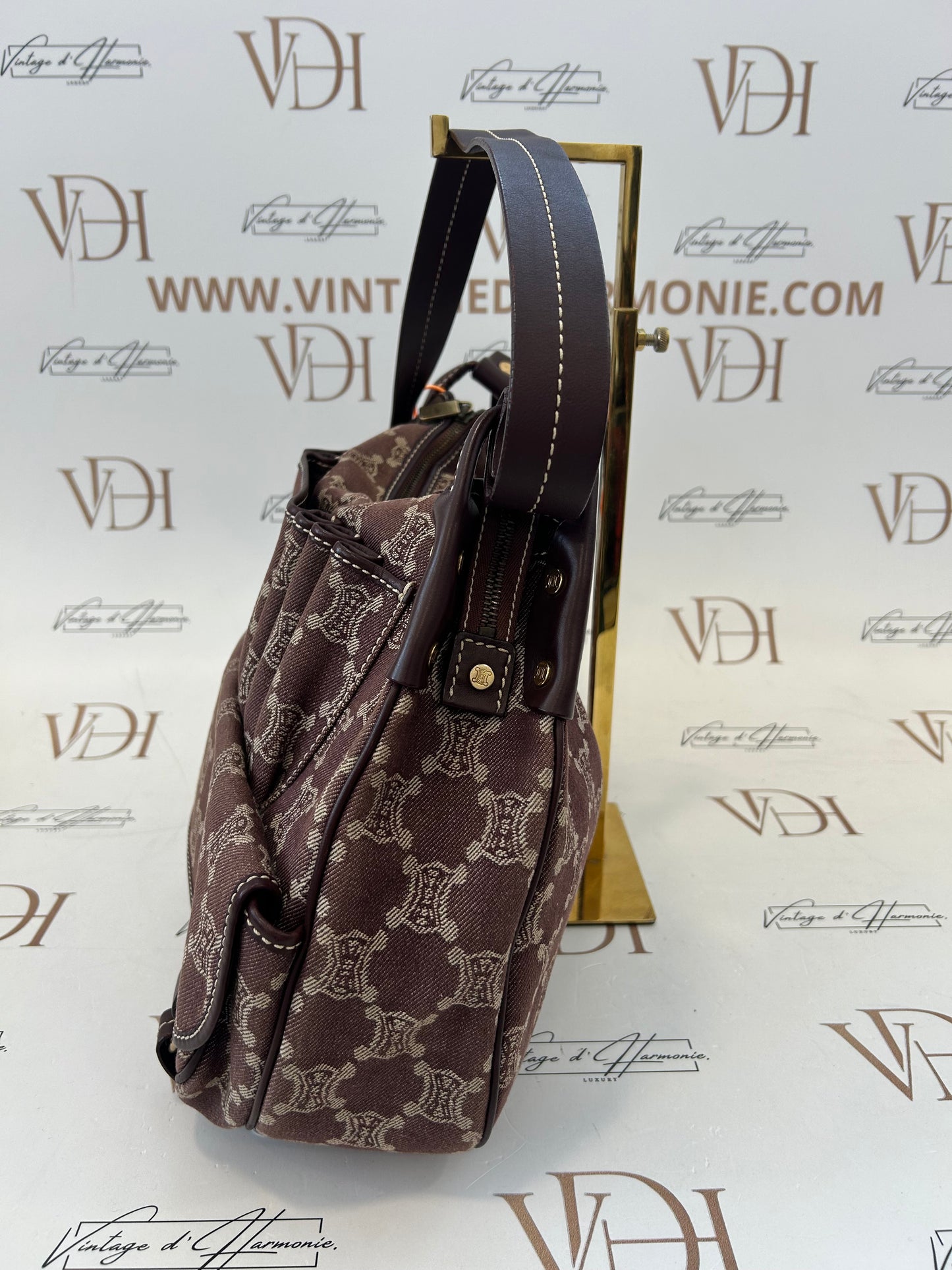 017039 - Celine Brown Macadam Shoulder