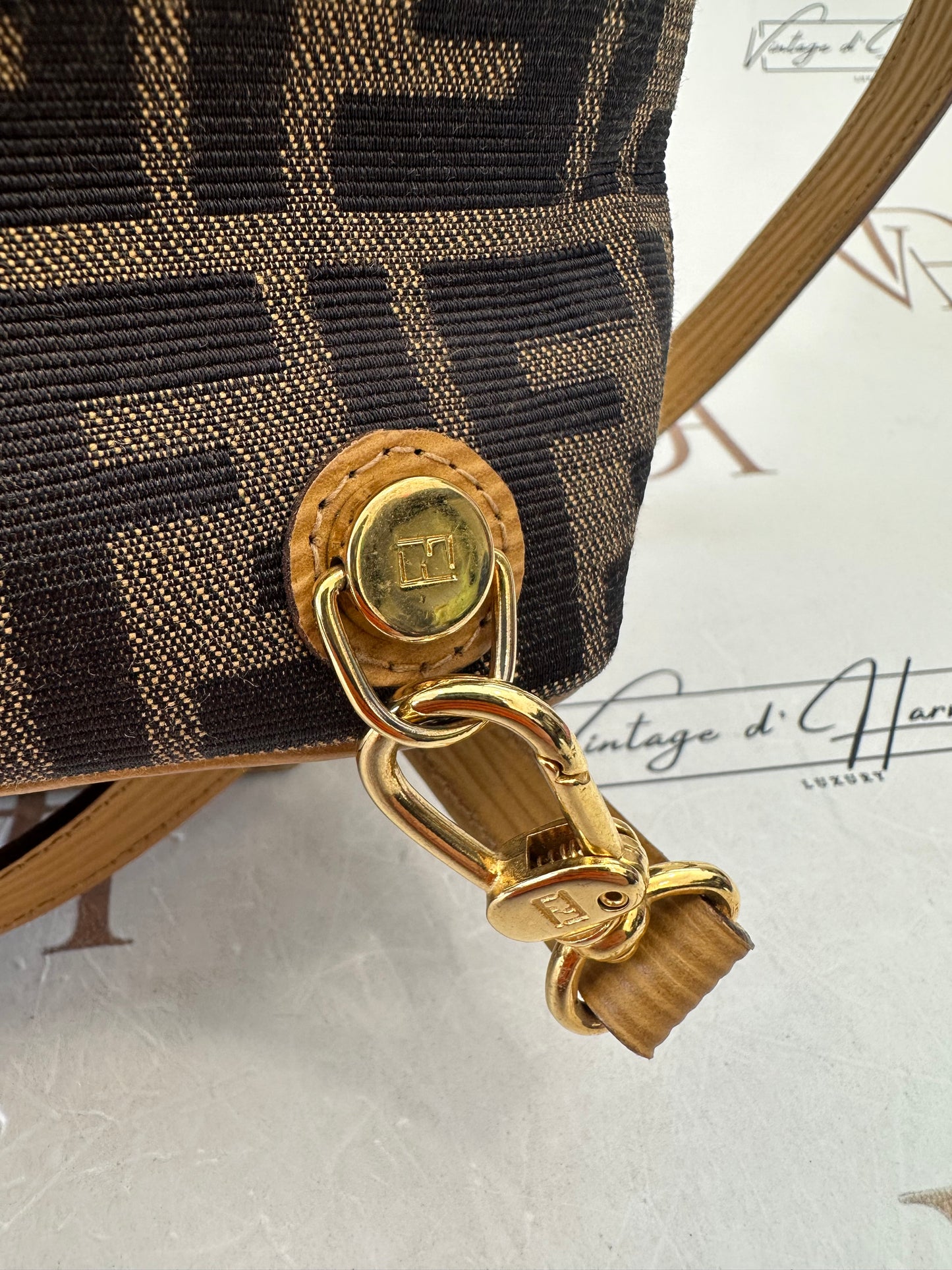 017884 - Fendi Brown Zucca Backpack