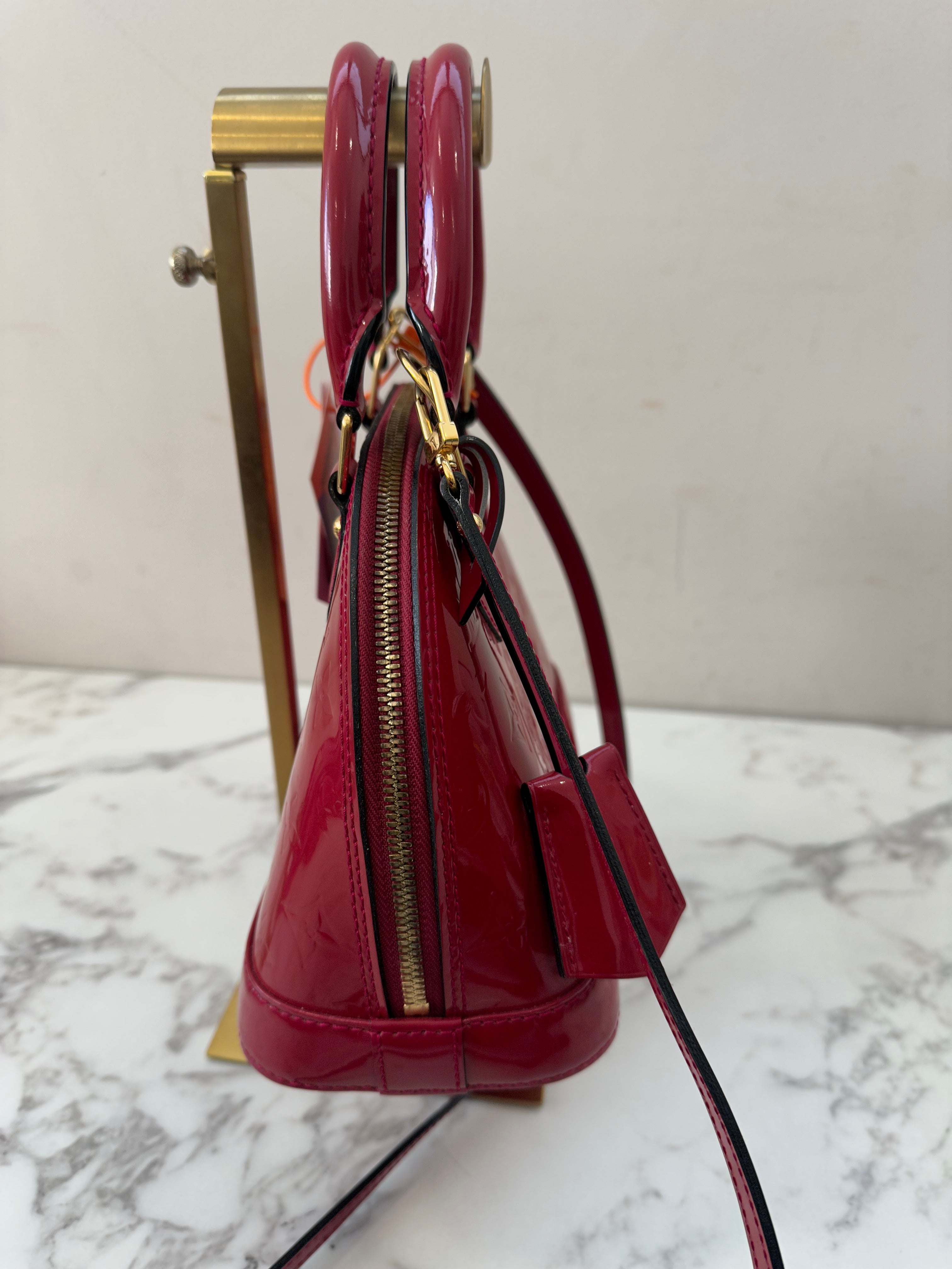 Louis Vuitton Alma BB Vernis Red
