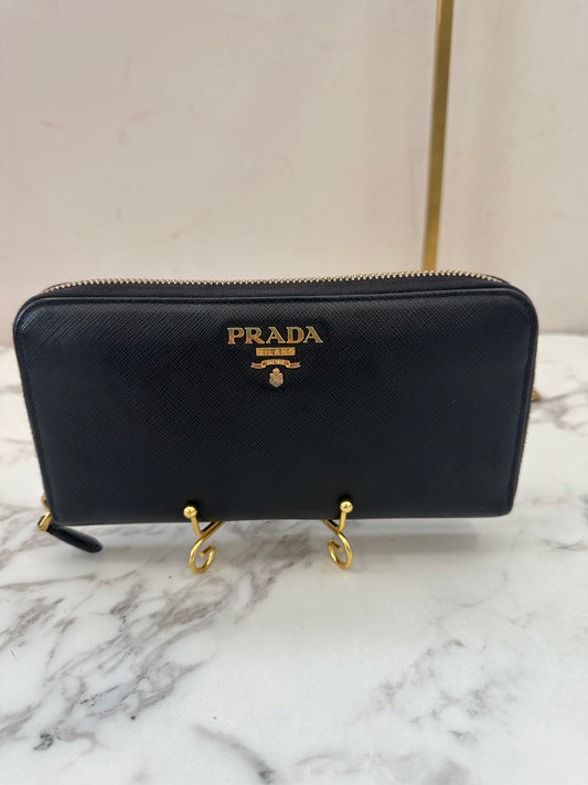 Prada Black Long Wallet