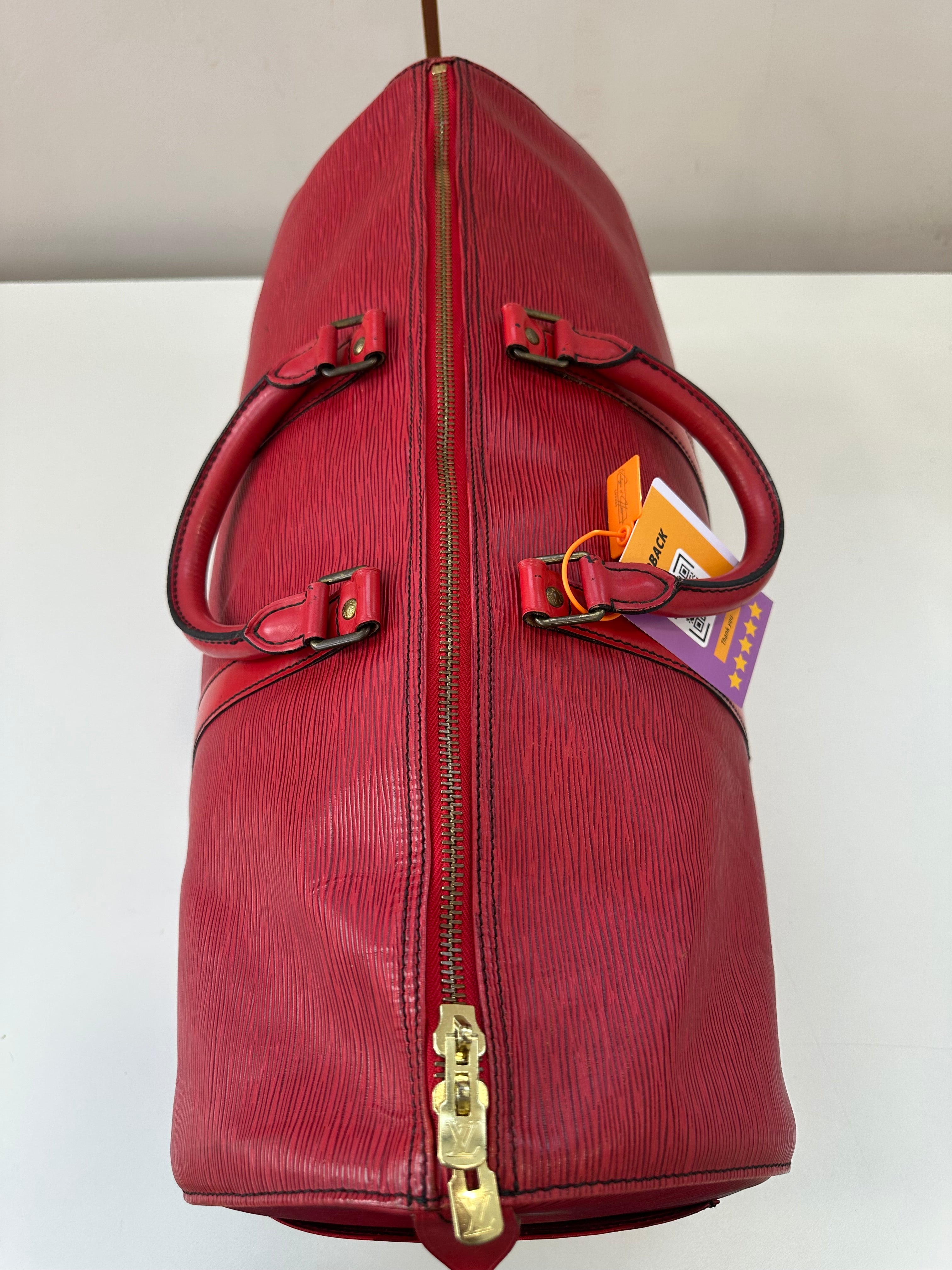 Louis Vuitton Keepall 50 Red Epi